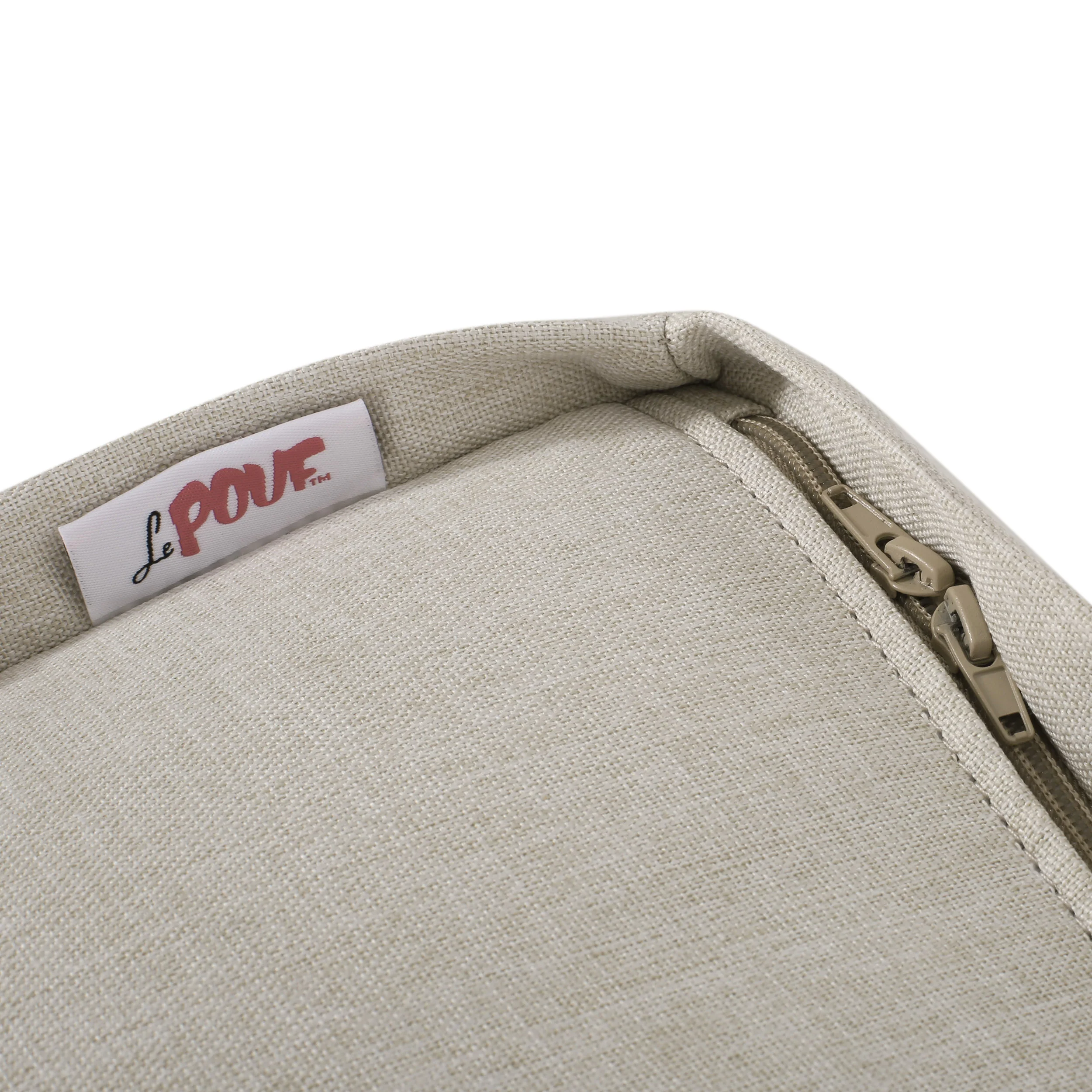 Punjab Tattnall Contemporary Two Tone Fabric Cube Pouf - furnishings