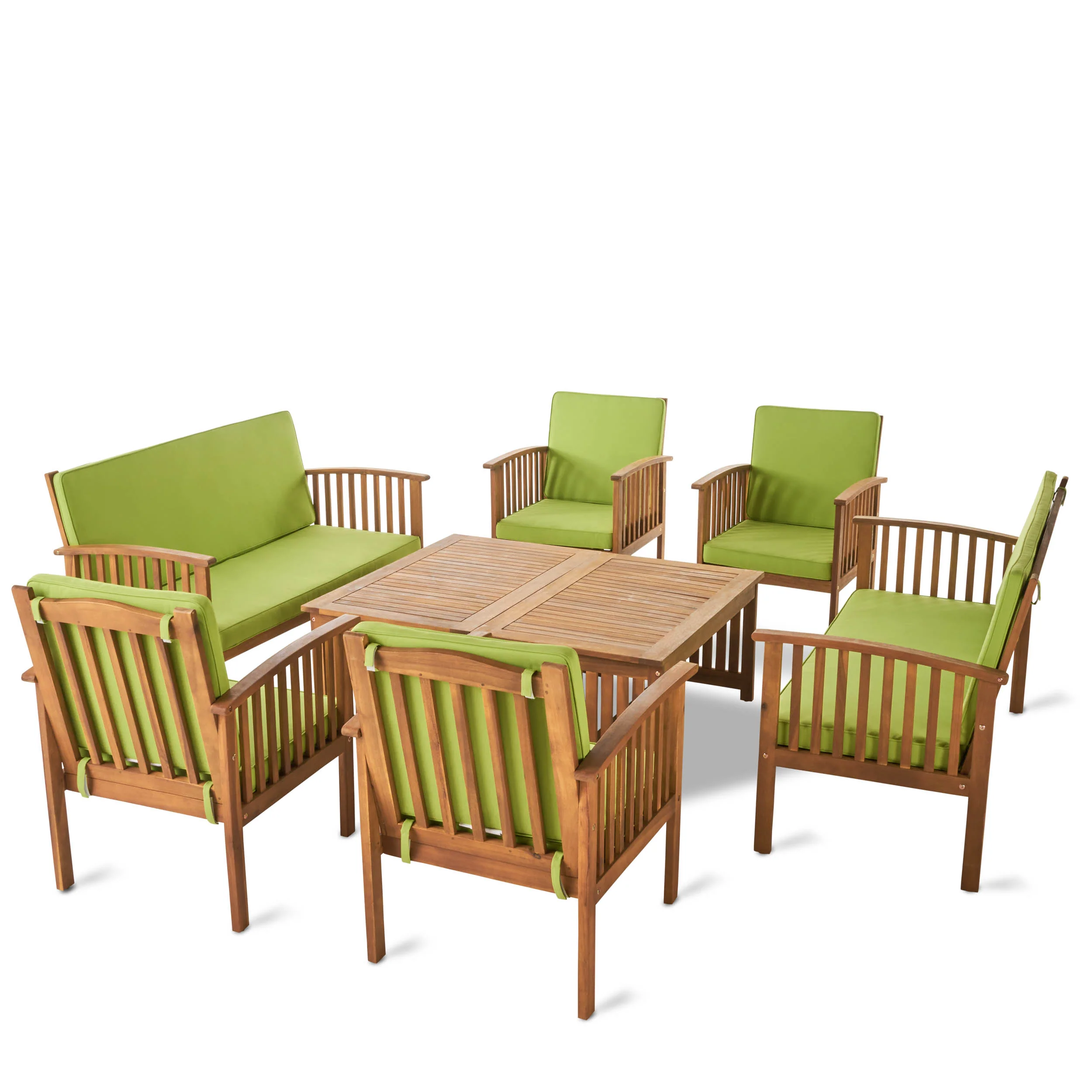 Cape Town Acacia Wood Outdoor Sofa Set - furnishings