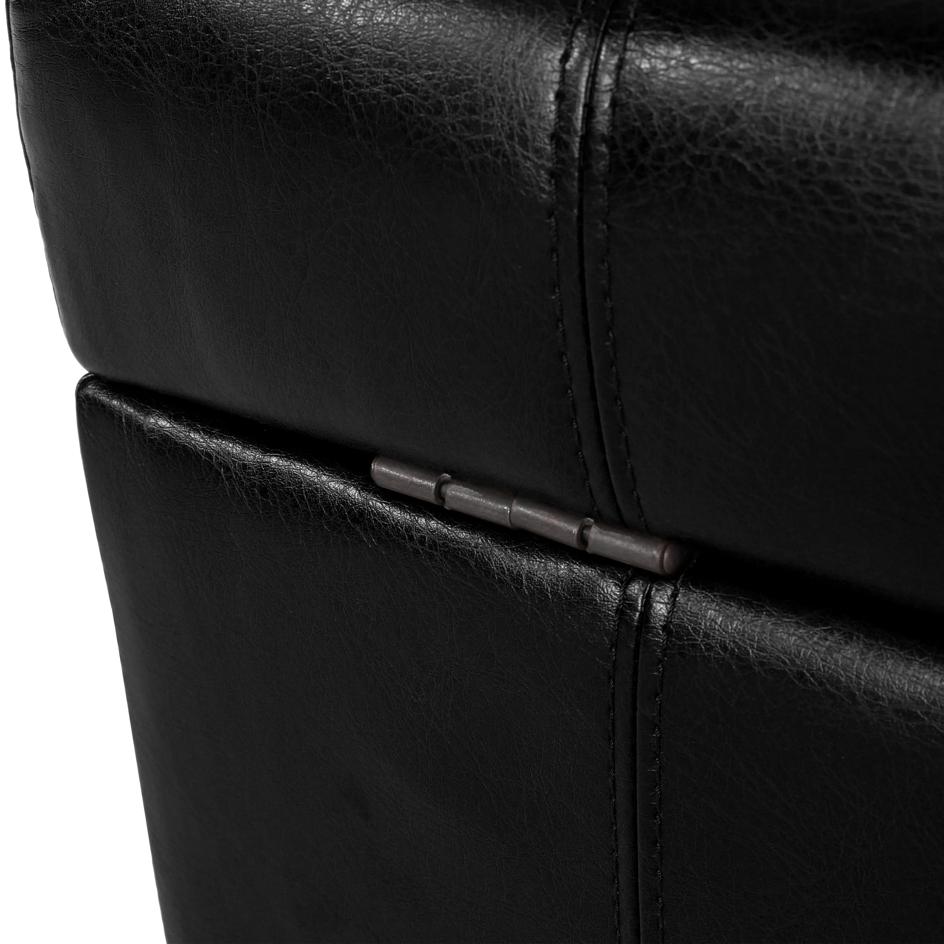 Rigby Faux Leather Storage Ottoman - furnishings