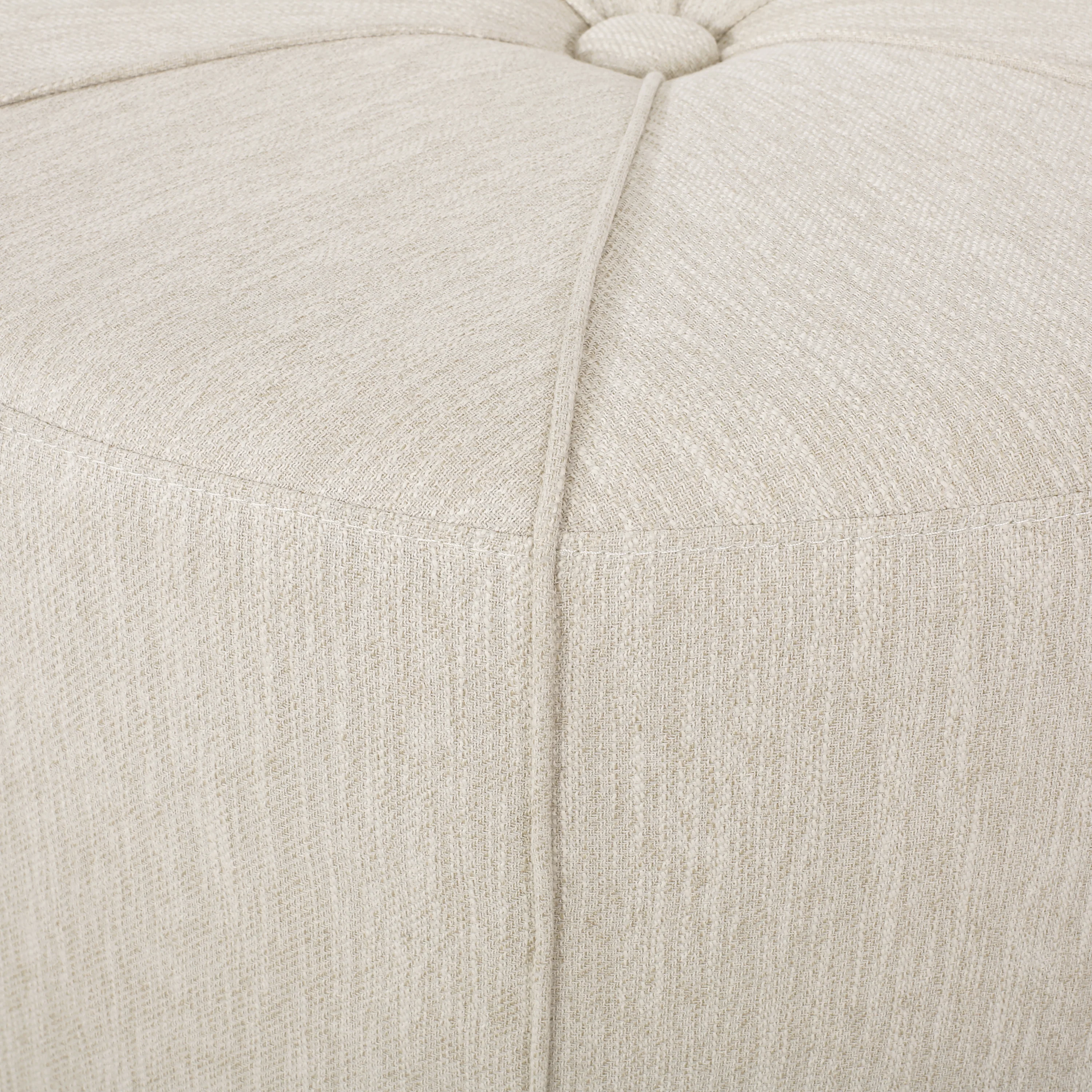 Bergeson Fabric Upholstered Round Ottoman - furnishings