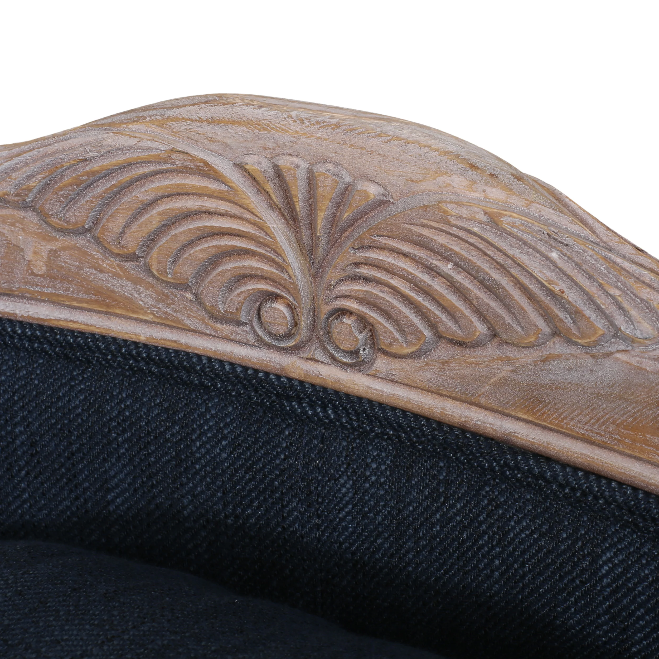 Burgos Contemporary Upholstered Medium Pet Bed with Wood Frame - furnishings