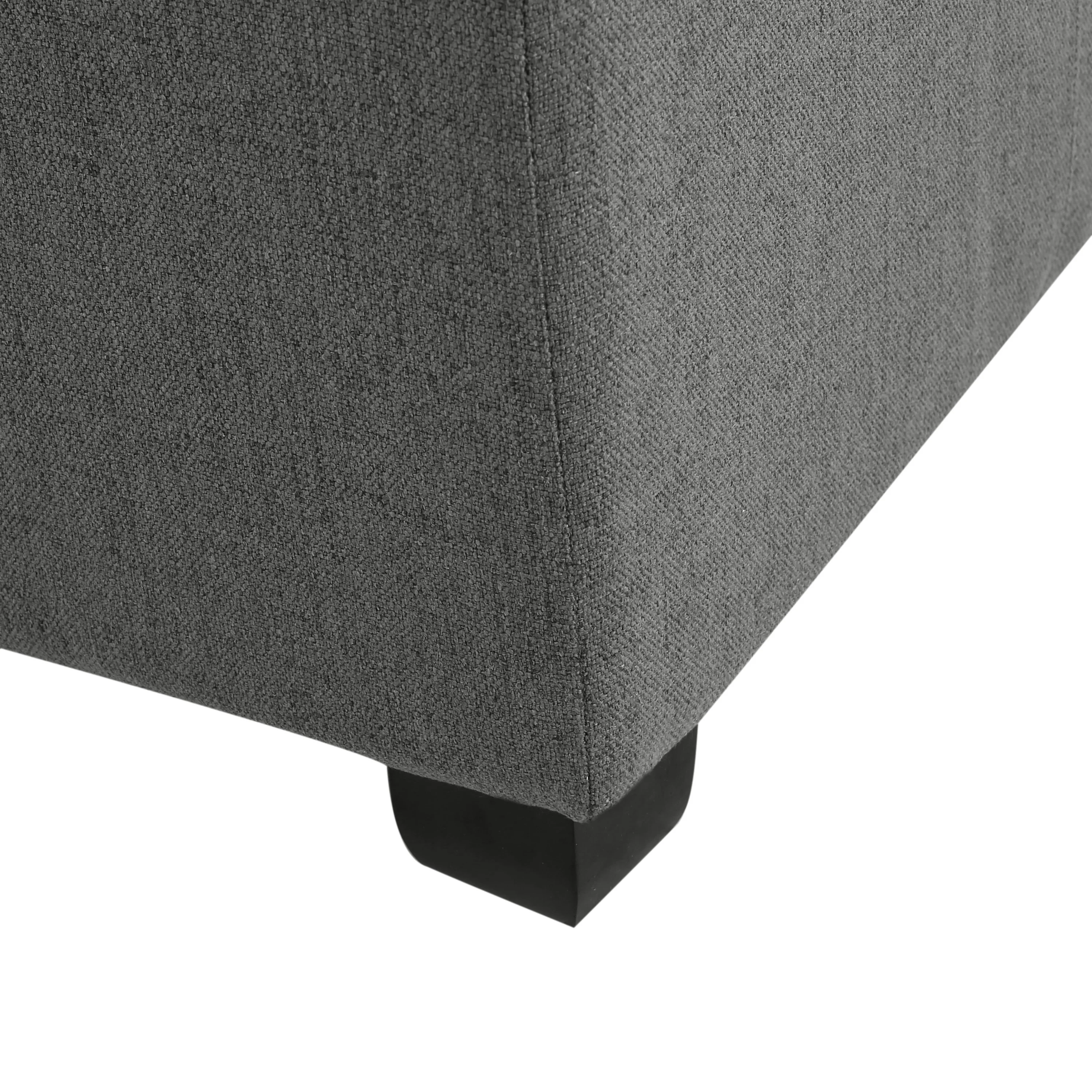 Carlyle Square Tufted Fabric Storage Ottoman Coffee Table - furnishings