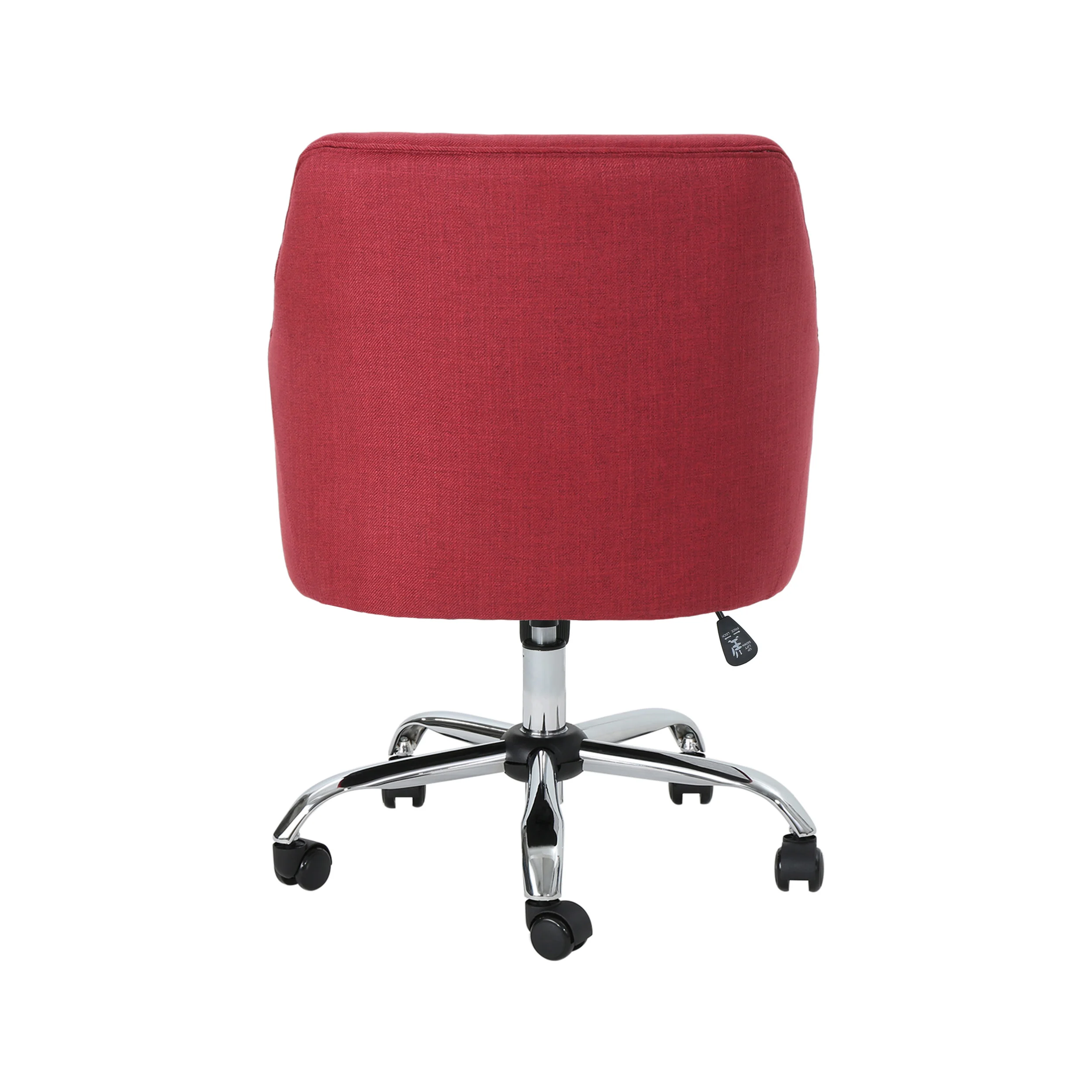 Morgan Mid Century Modern Fabric Home Office Chair with Chrome Base - furnishings