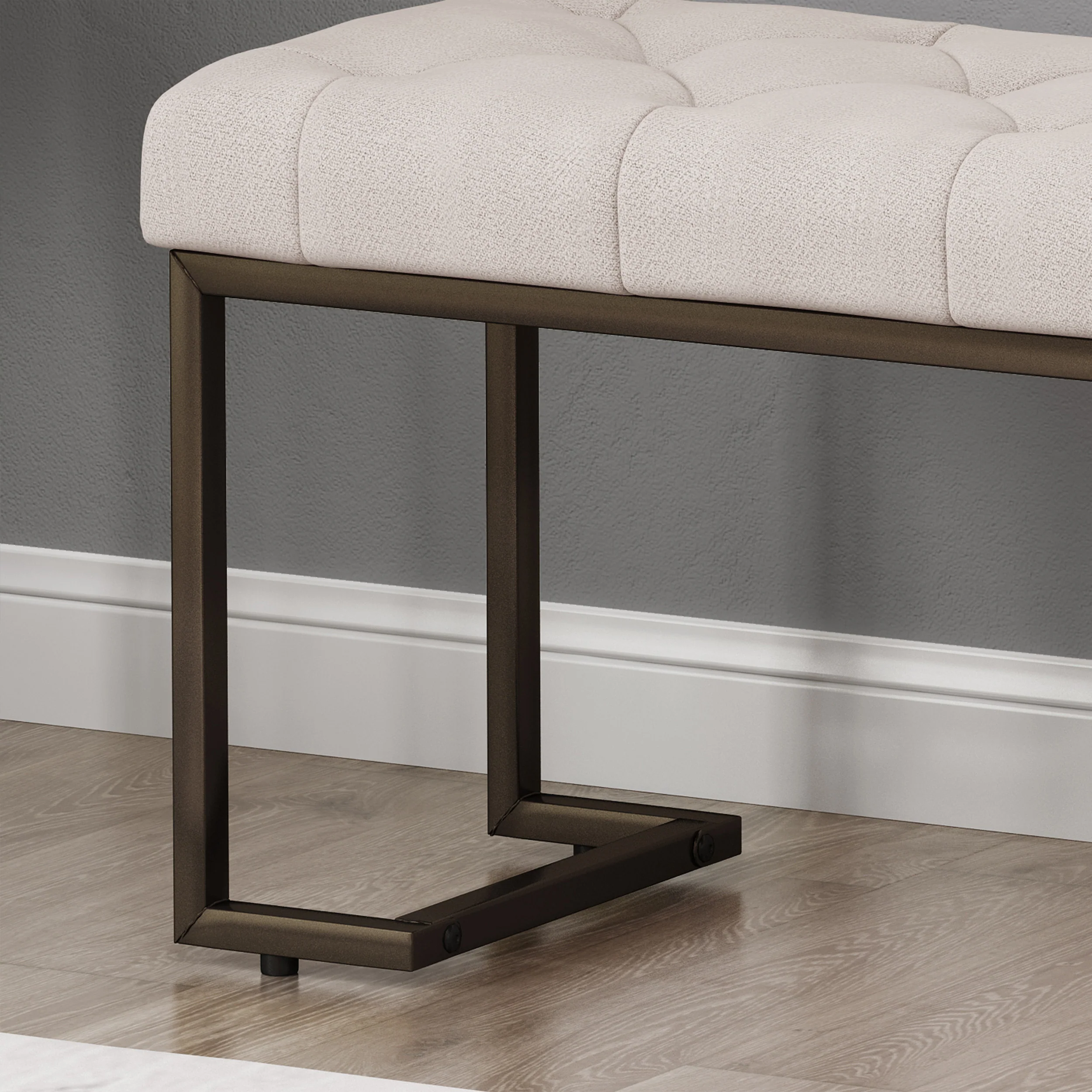 Gladys Modern Fabric Bench - furnishings