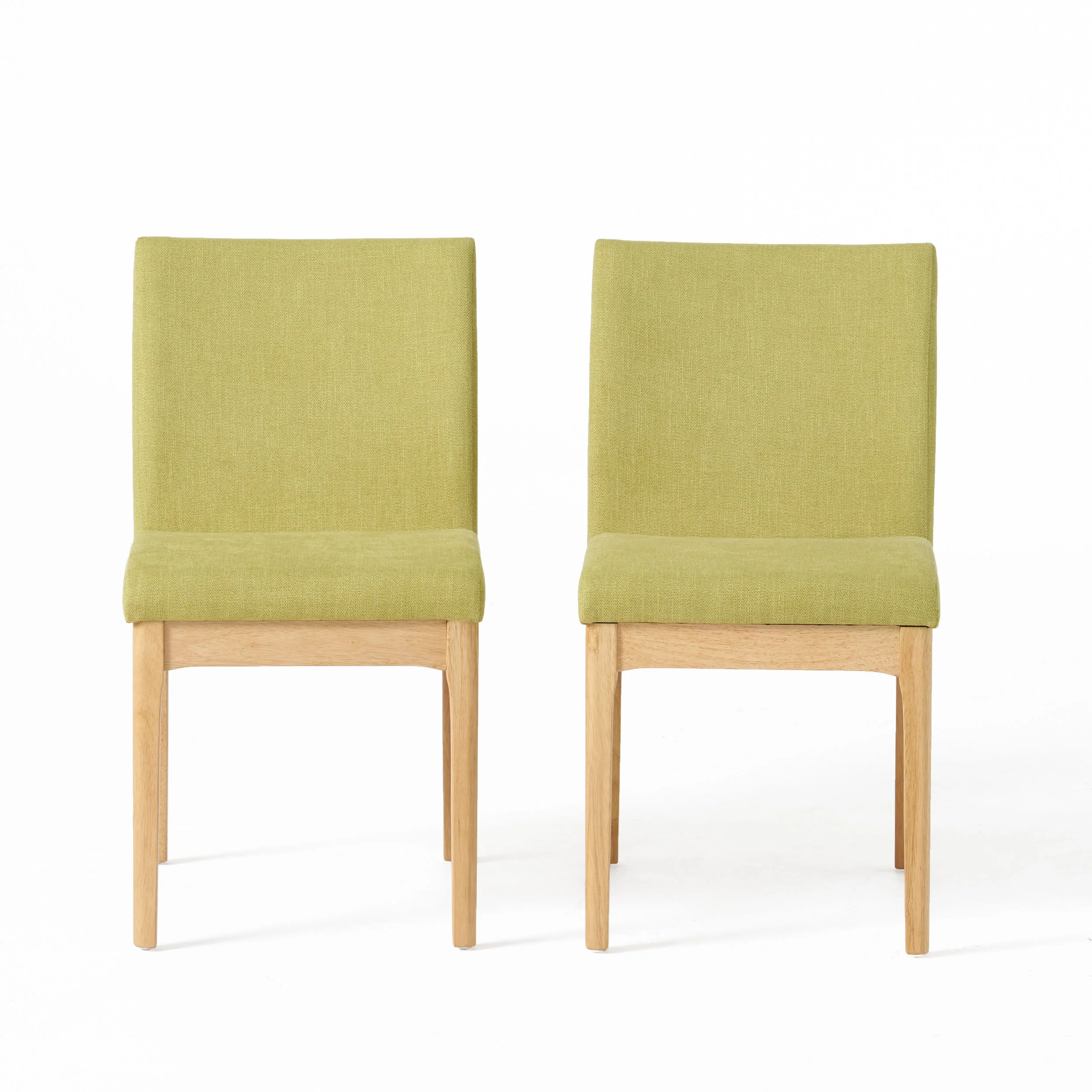 Leona Fabric & Wood Finish Dining Chair (Set of 2) - furnishings