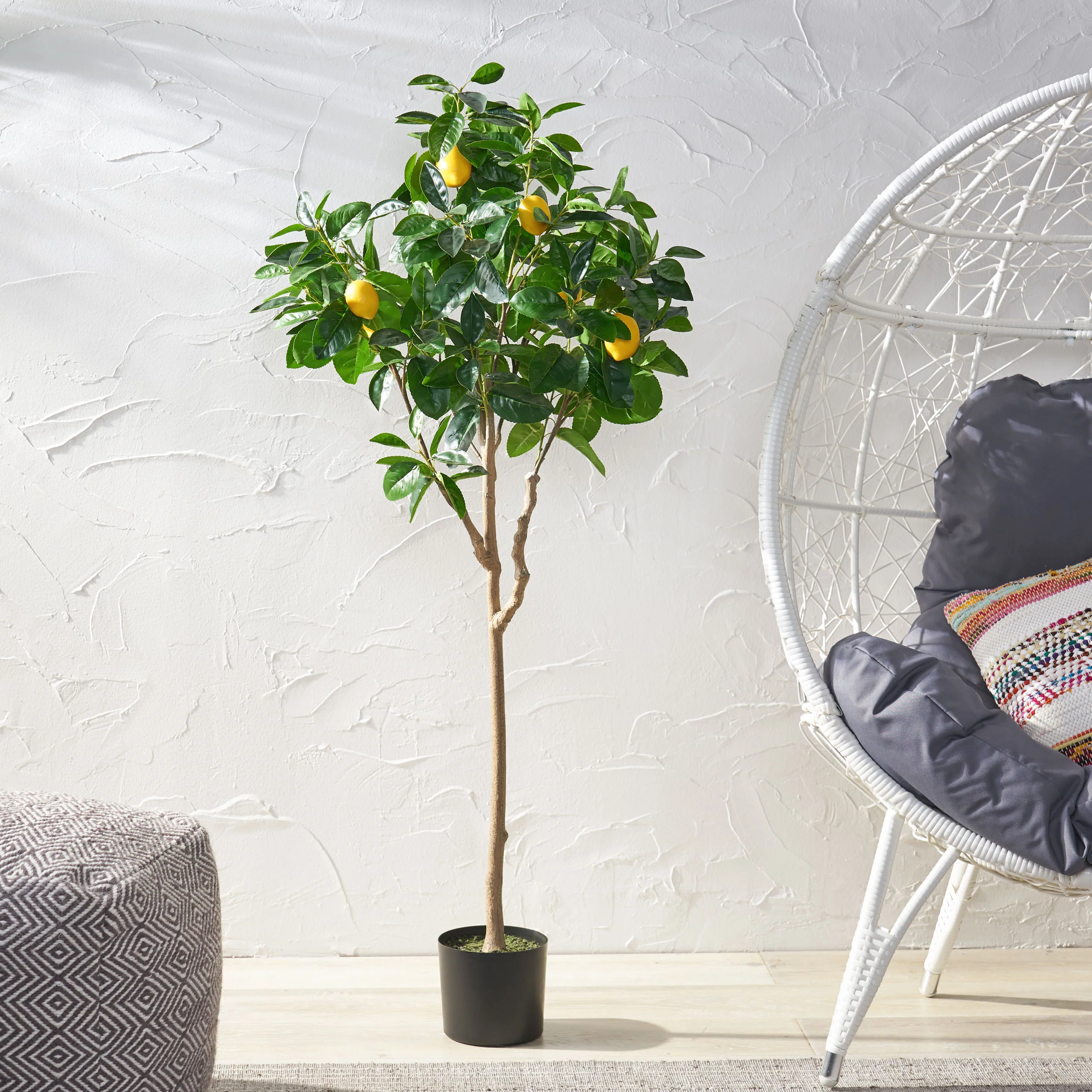 Rattler Artificial Lemon Tree - furnishings