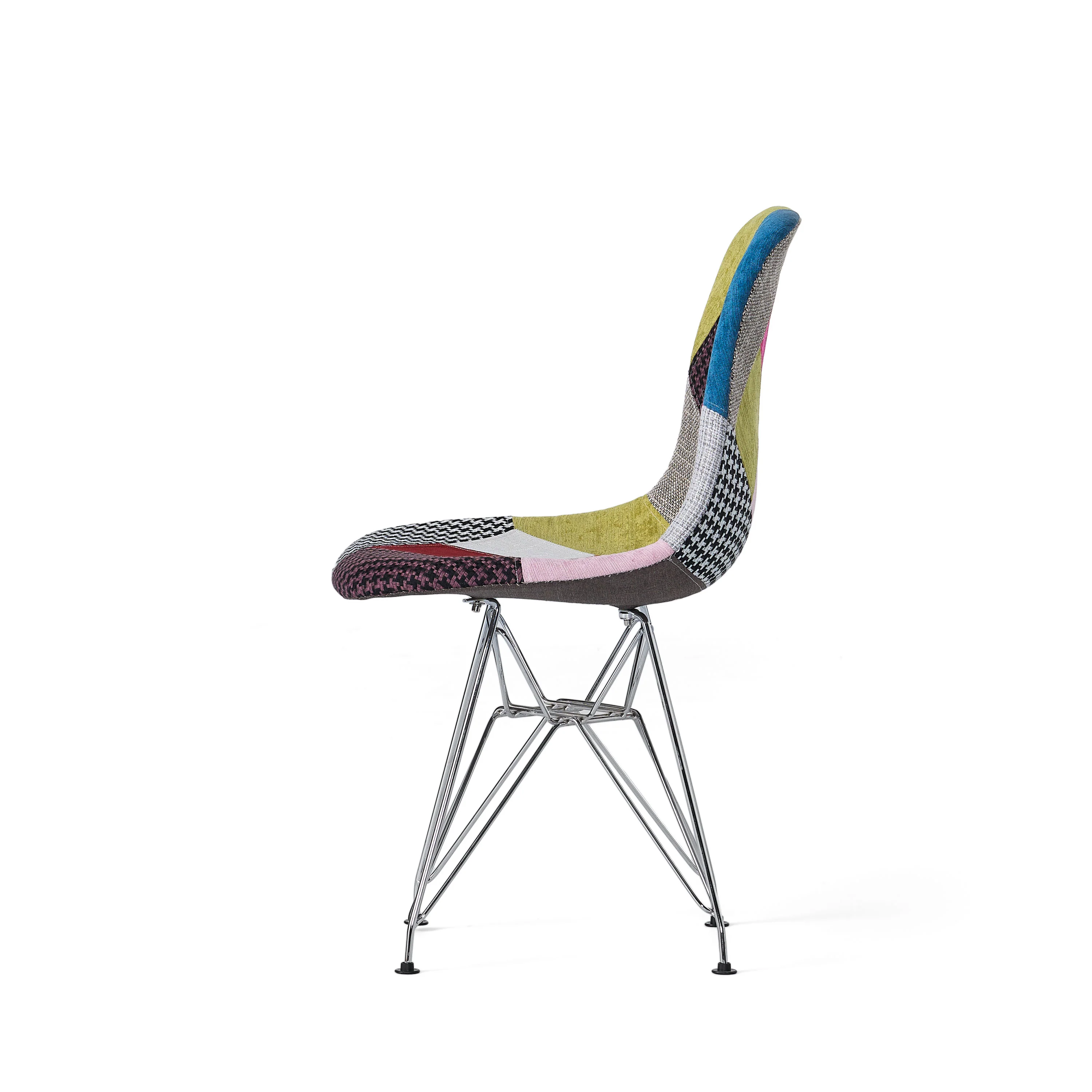 Cassius Multi-Color Patchwork Fabric Accent Chair (Set of 2) - furnishings