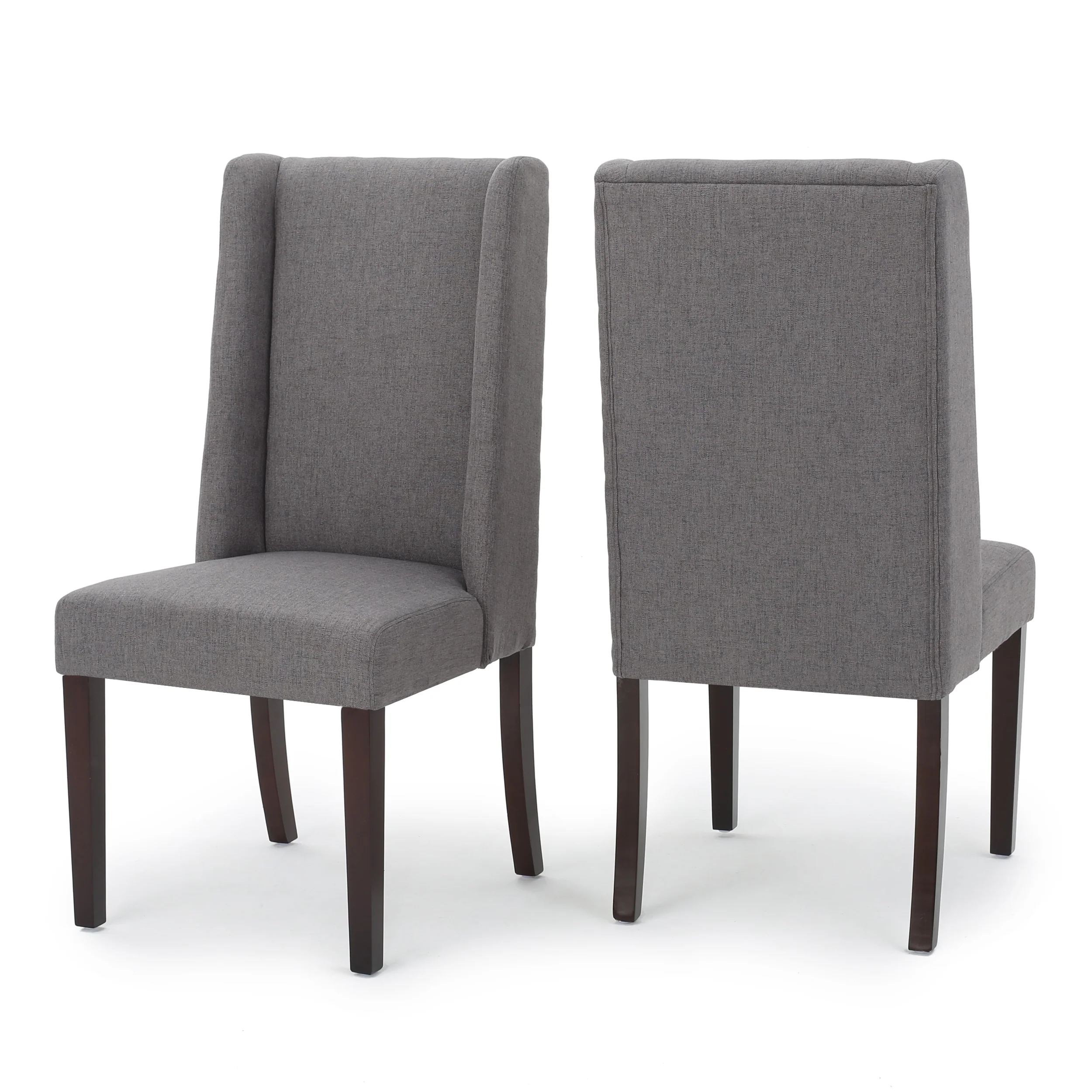 Rory Contemporary Fabric Upholstered Wingback Dining Chairs (Set of 2) - furnishings