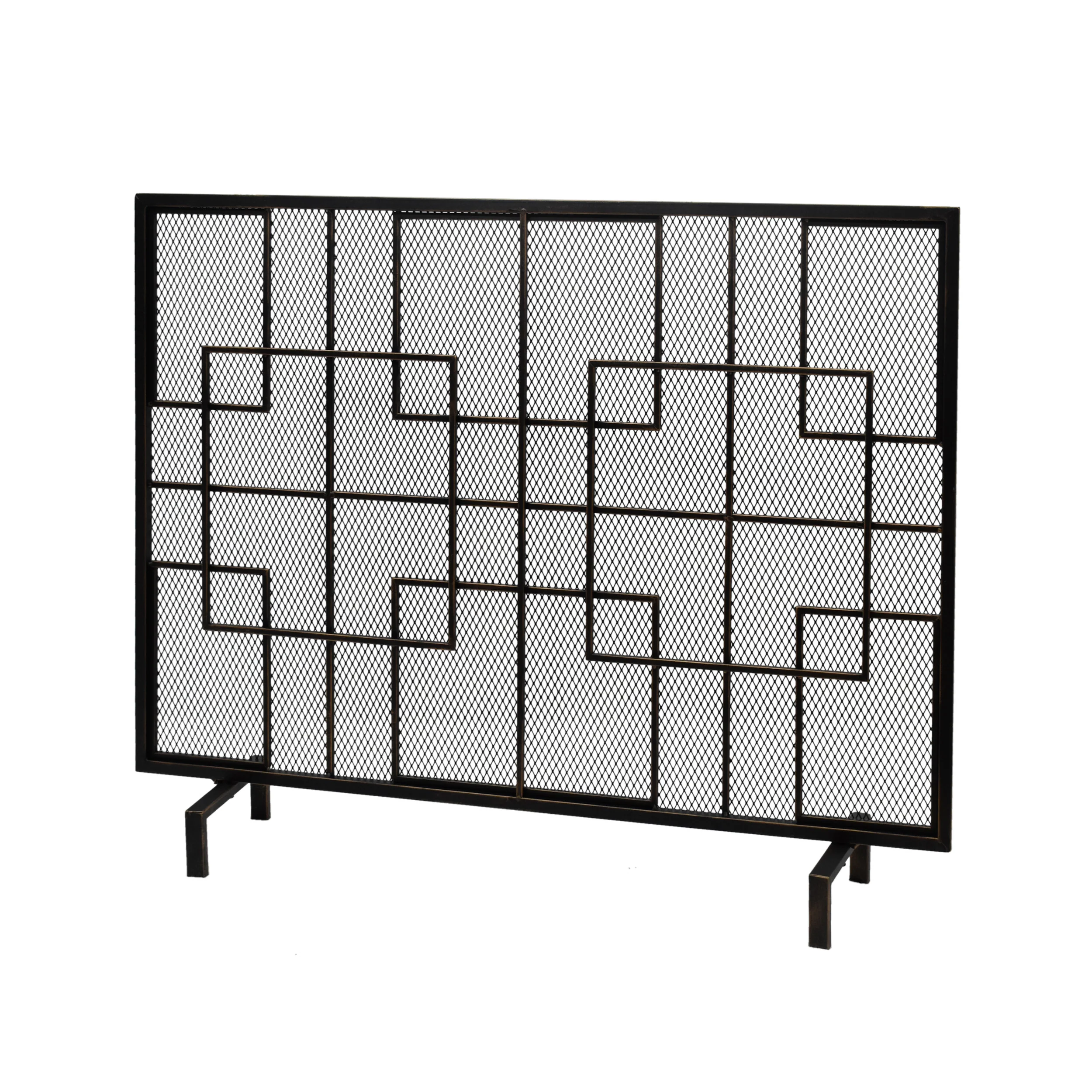 Dorothy Modern Single PanelIron Firescreen - furnishings