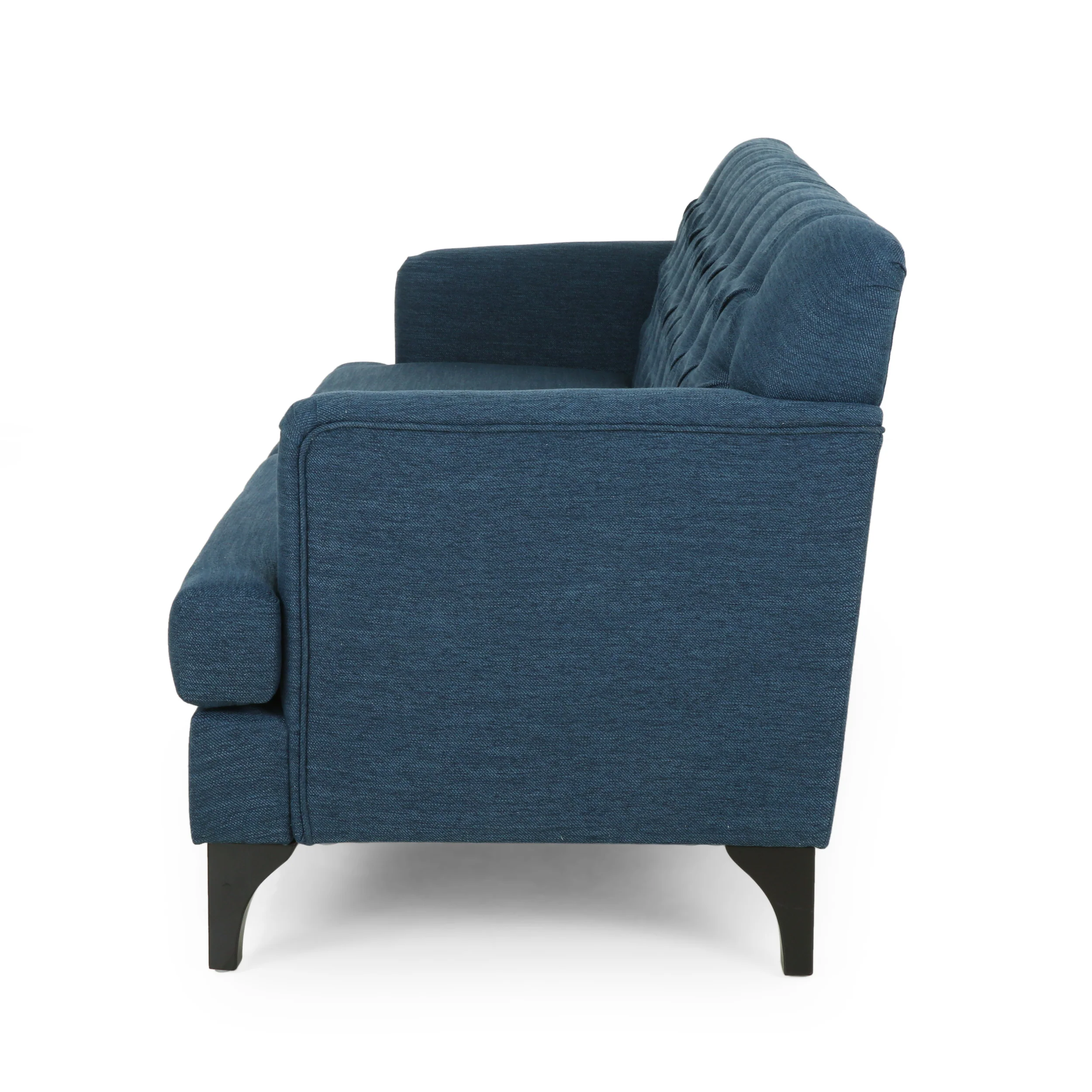 Maysin Contemporary Tufted Fabric 3 Seater Sofa - furnishings