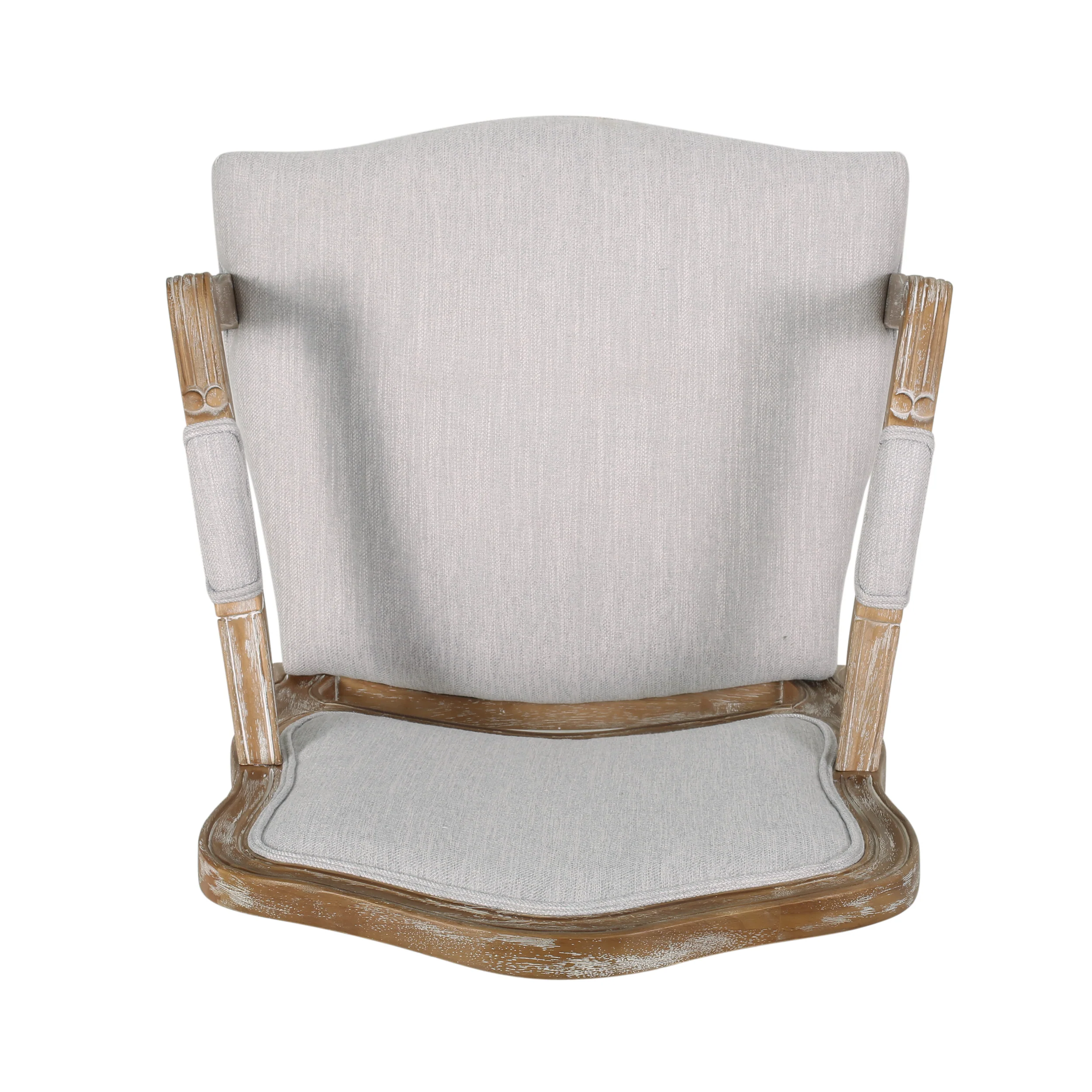 Stene French Country Wood Upholstered Dining Armchair - furnishings