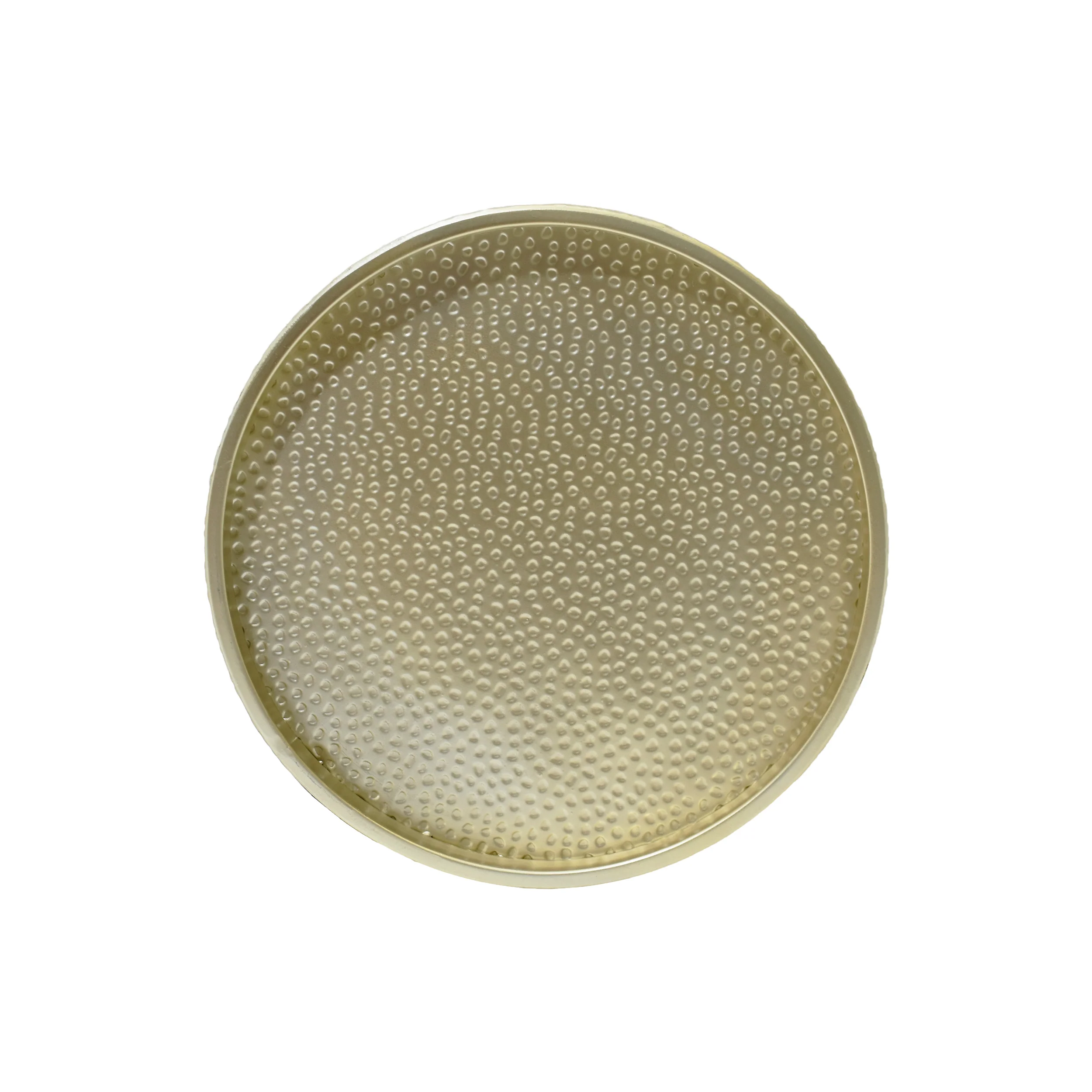 Kaylee Modern Round Hammered Iron Accent Table (2 Pack) - furnishings