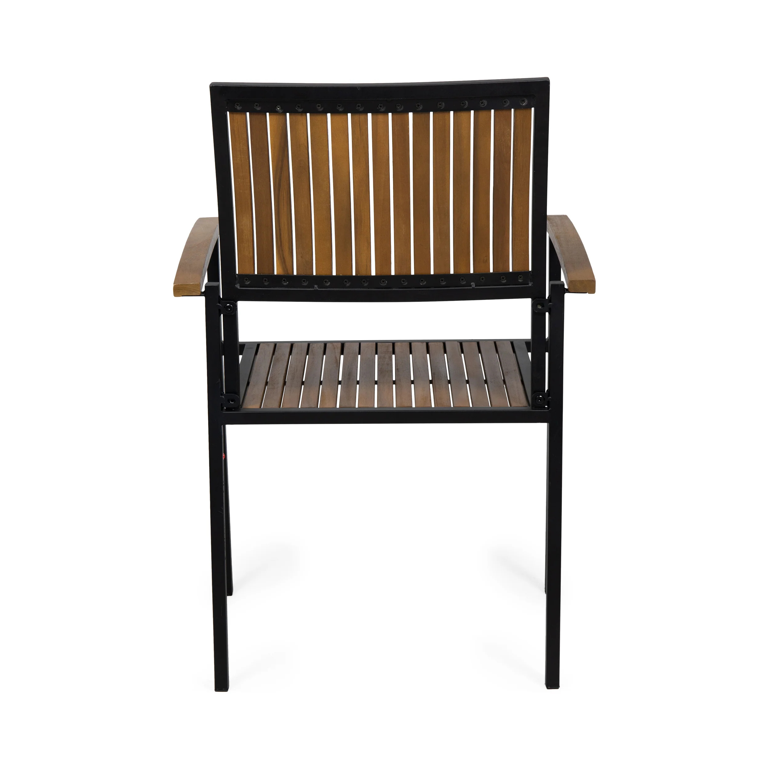 Rocio Outdoor Modern Industrial 7 Piece Acacia Wood Dining Set - furnishings
