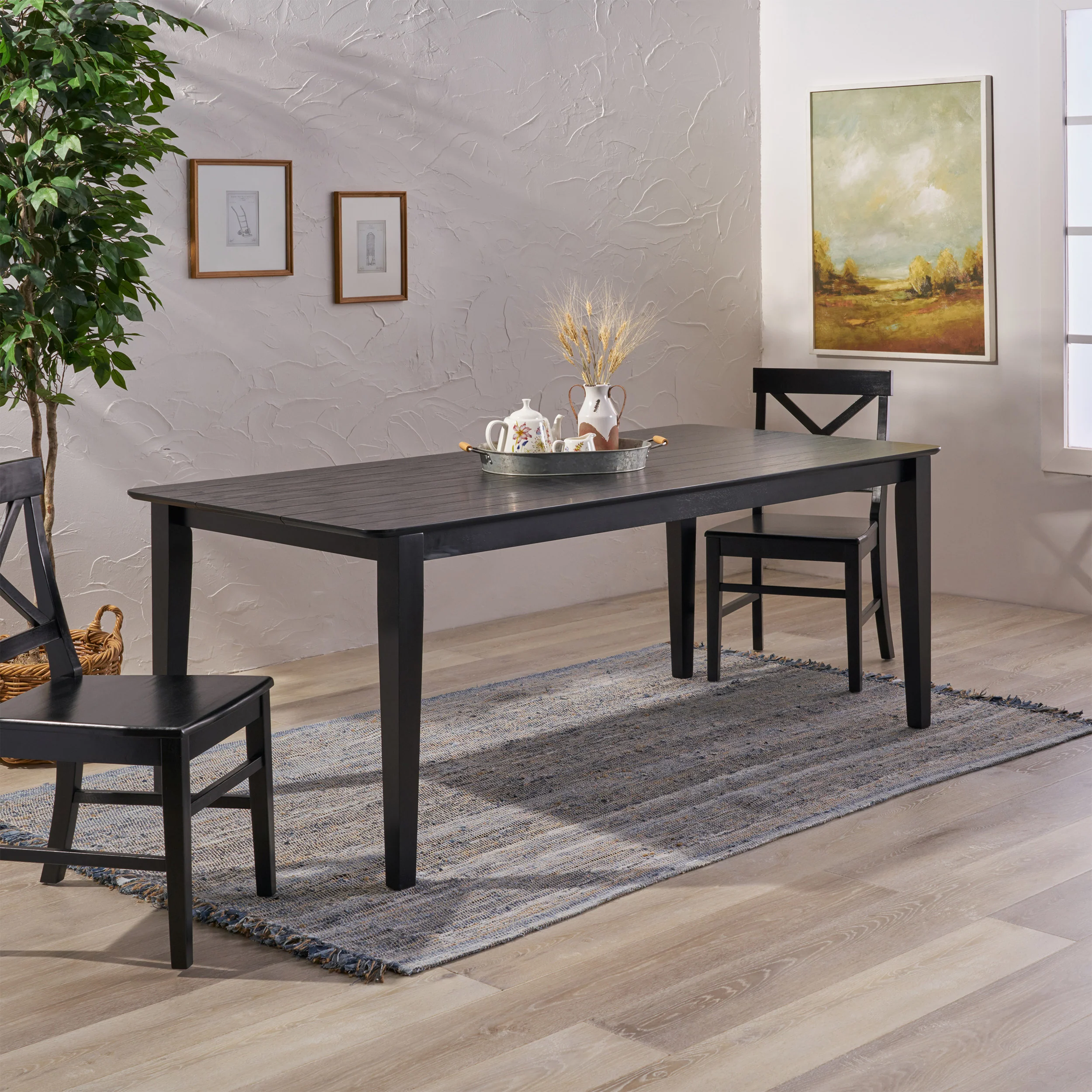 Duluth Rustic Wooden Rectangular Dining Table - furnishings