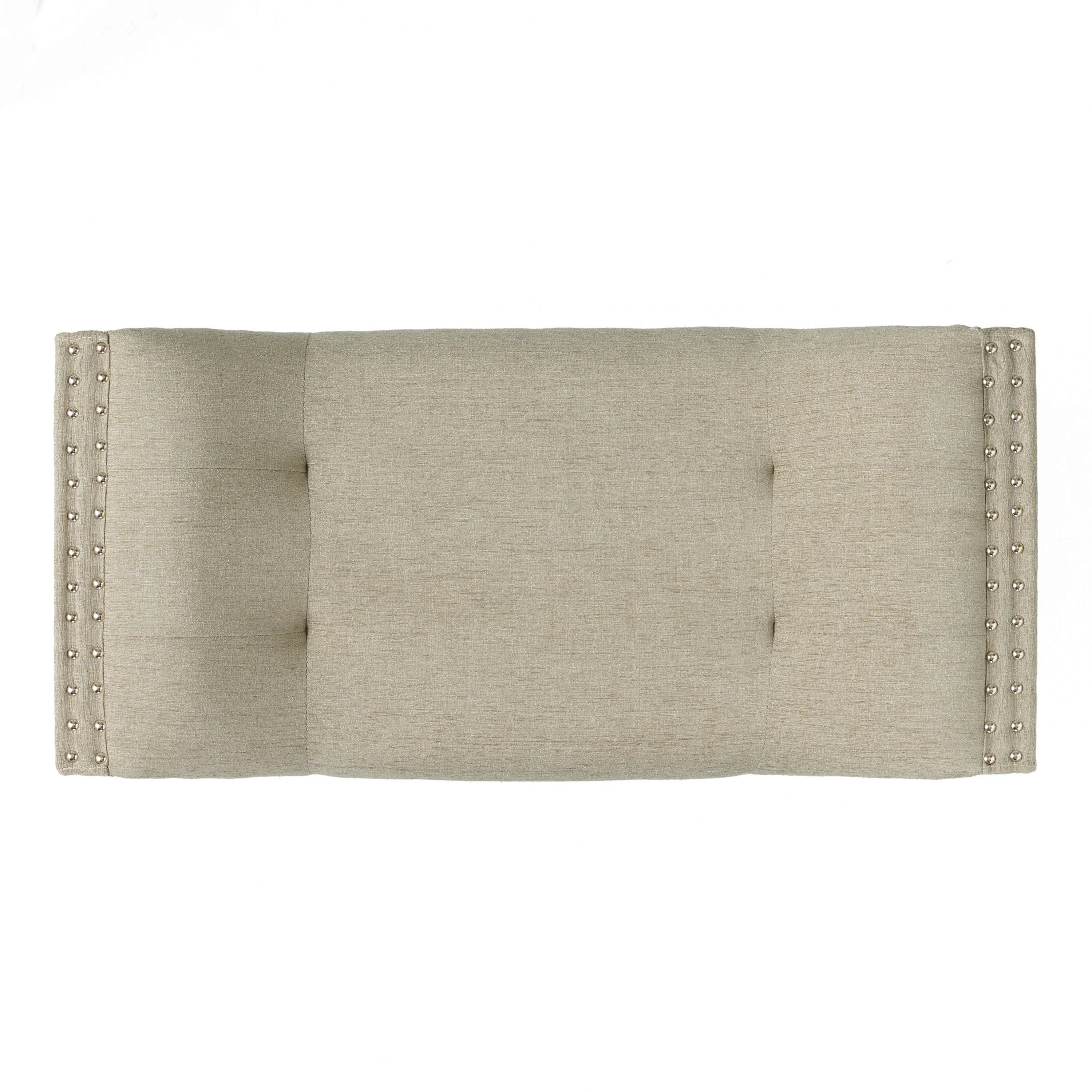 Daniel Tufted Fabric Ottoman Footstool - furnishings