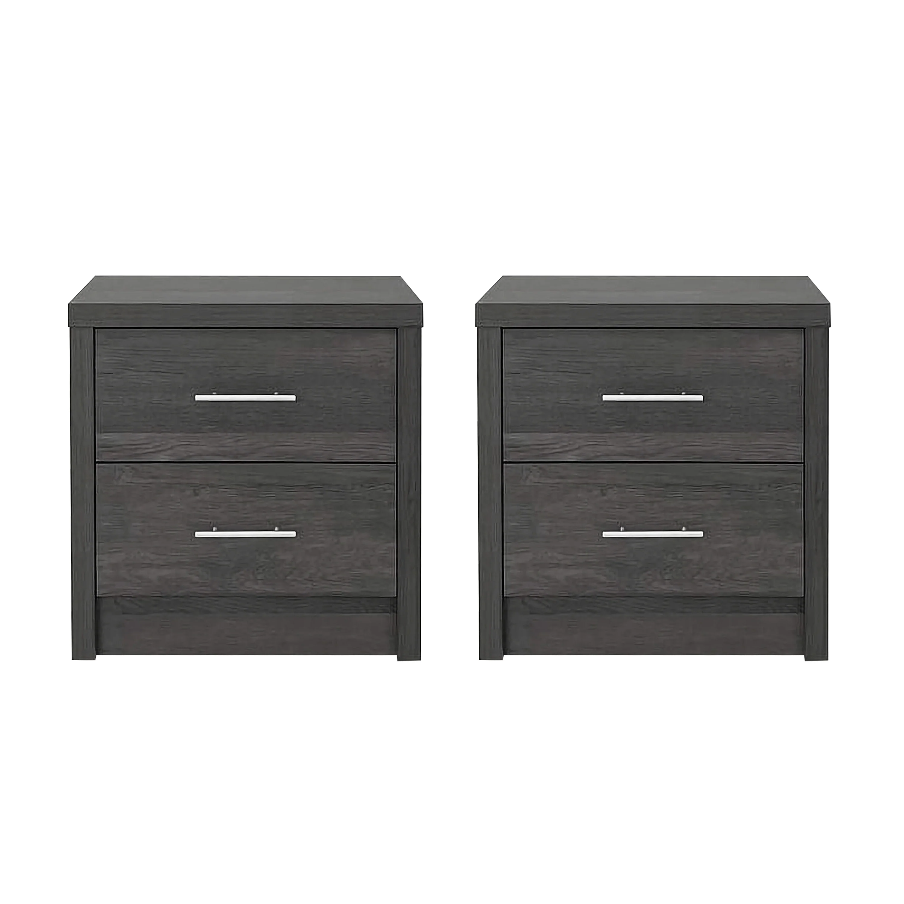 Marlette Modern 2 Drawer Nightstands, Set of 2 - furnishings