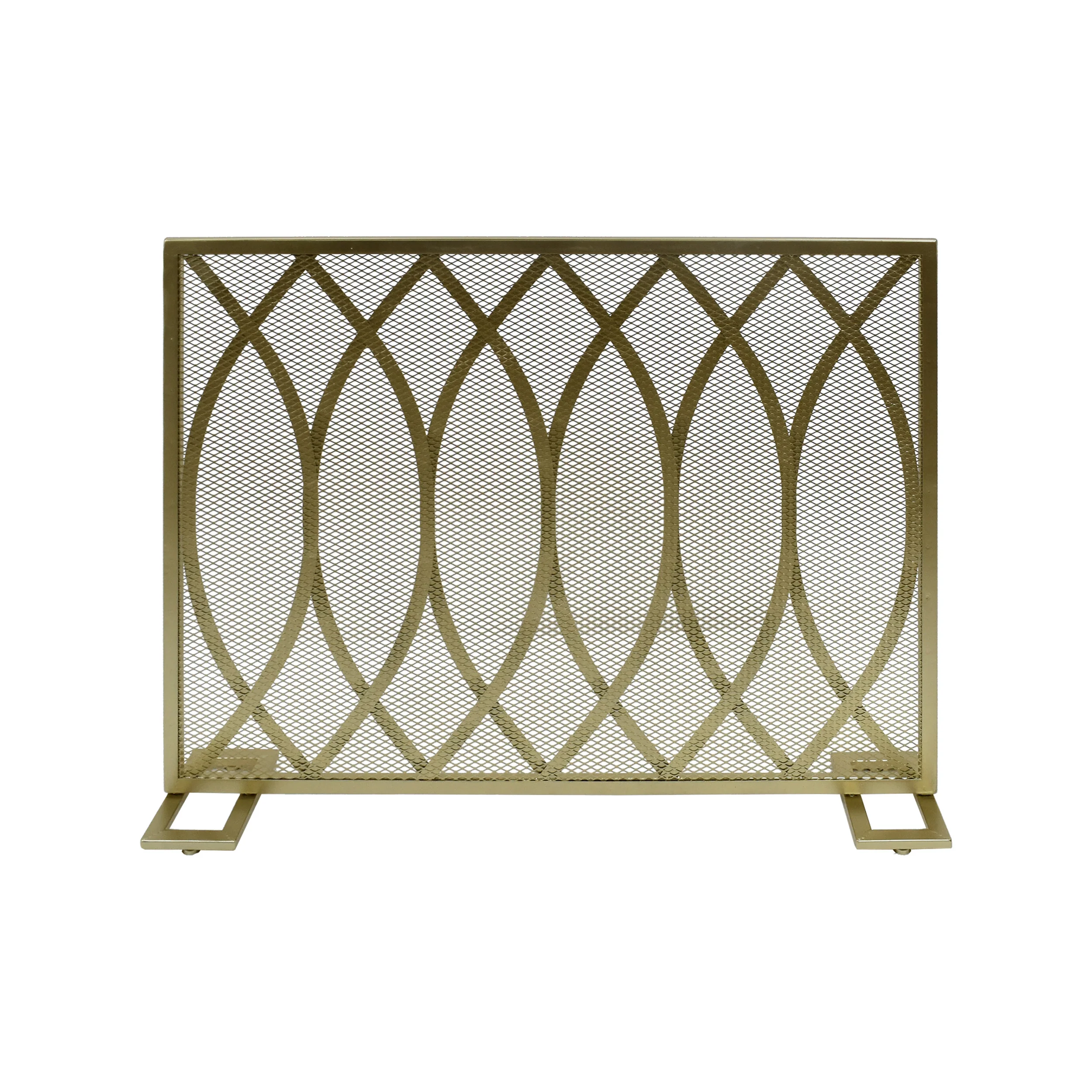 Junior Modern Single PanelIron Firescreen - furnishings