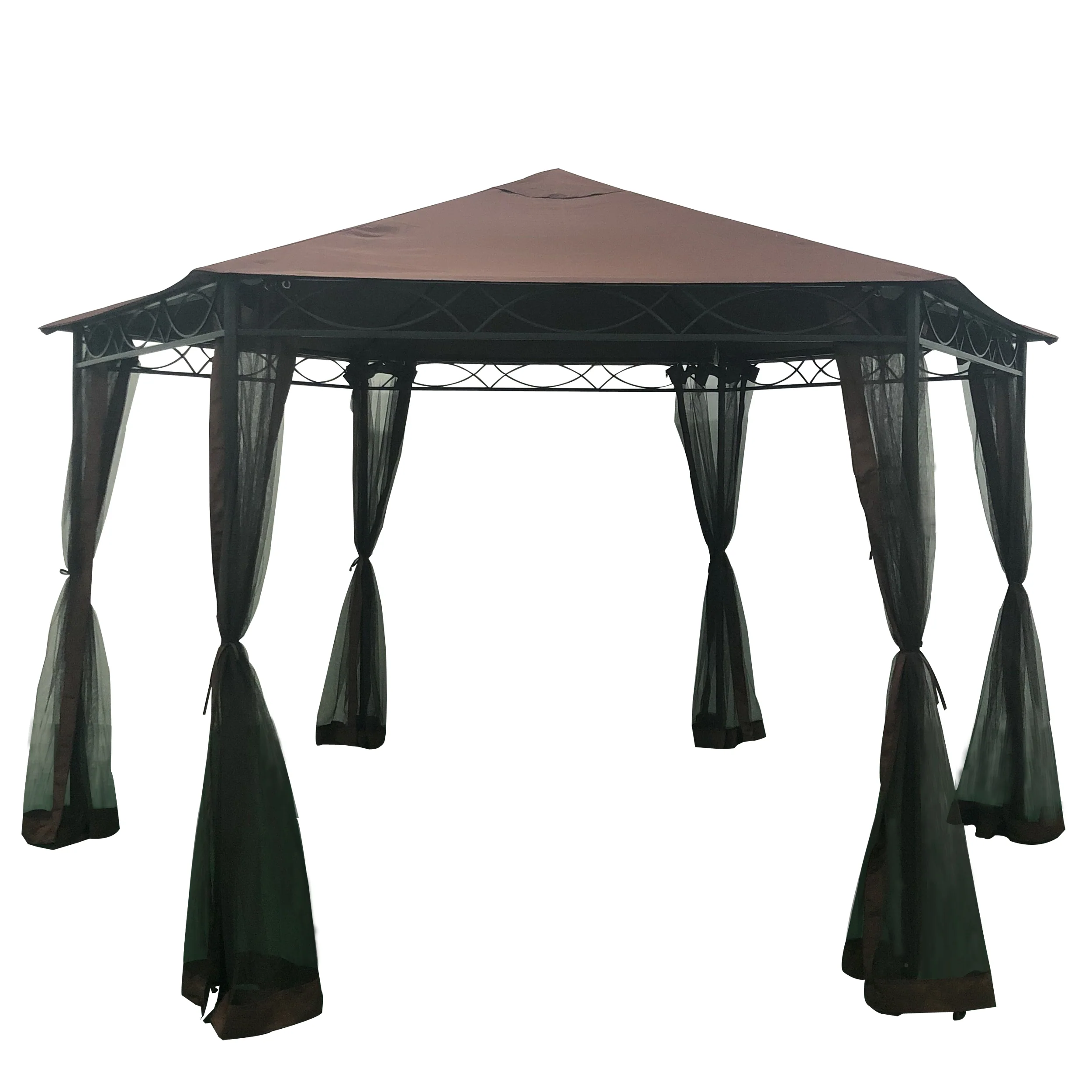 Olivia Outdoor Mosquito Netting 10 x 10 Foot Gazebo - furnishings