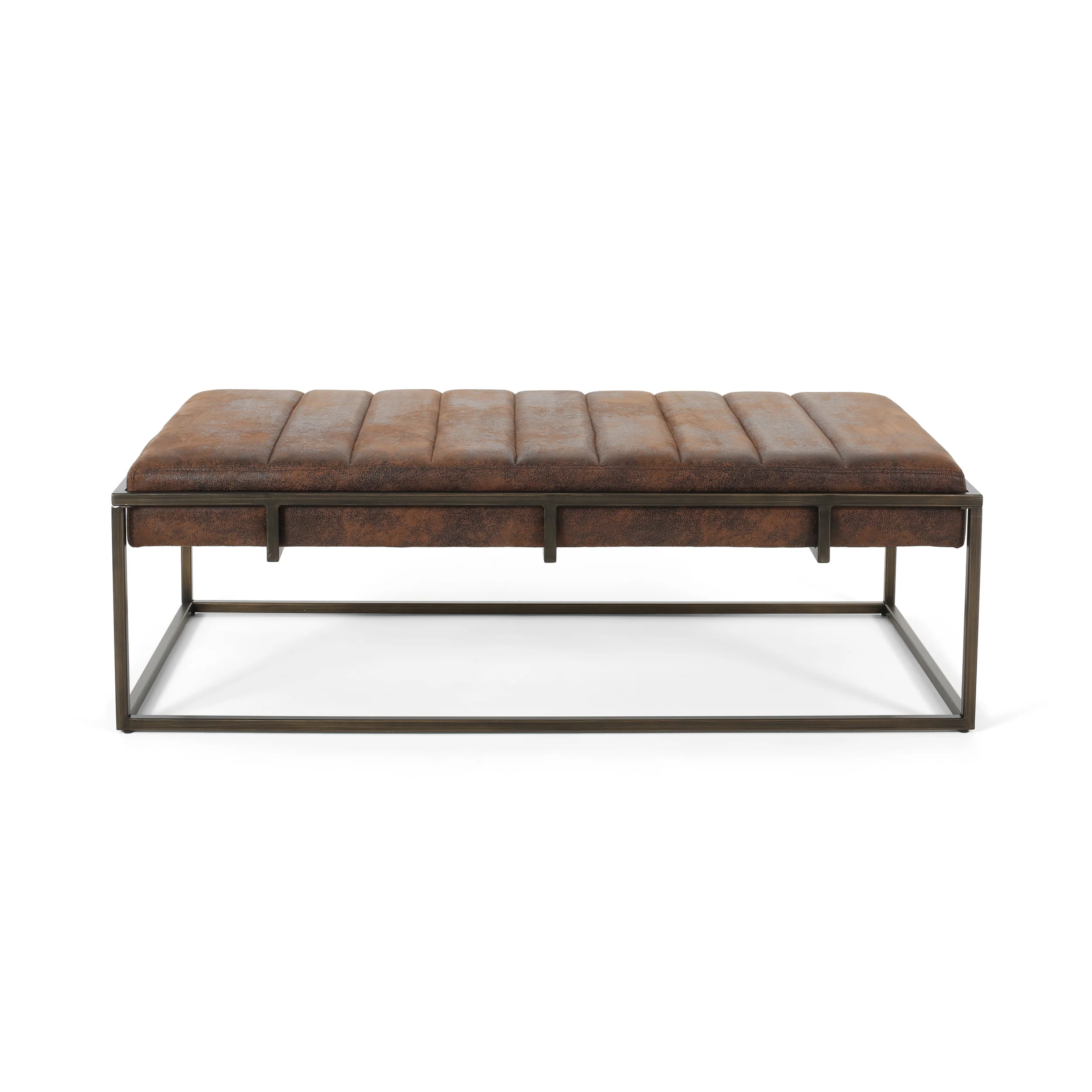 Vassy Modern Microfiber Ottoman Bench - furnishings