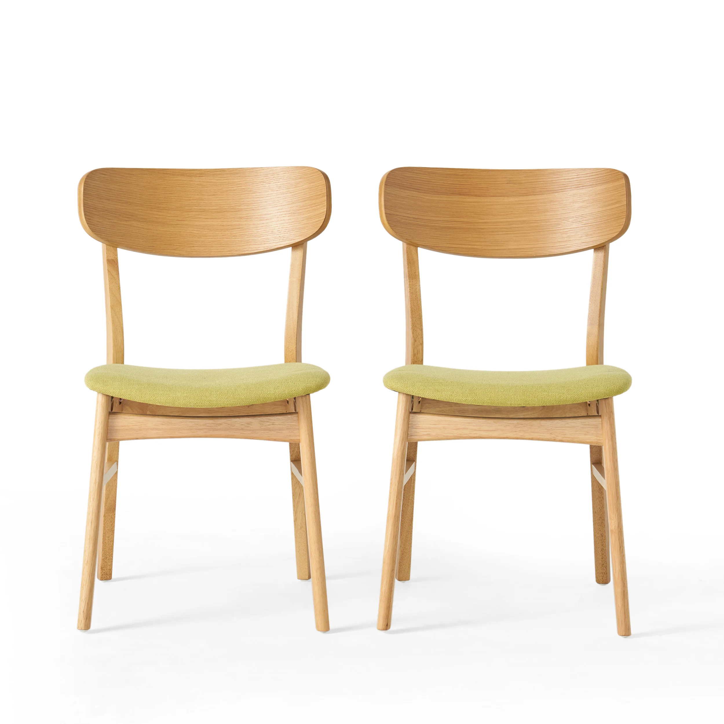 Lucille Fabric/ Wood Finish Dining Chair (Set of 2) - furnishings