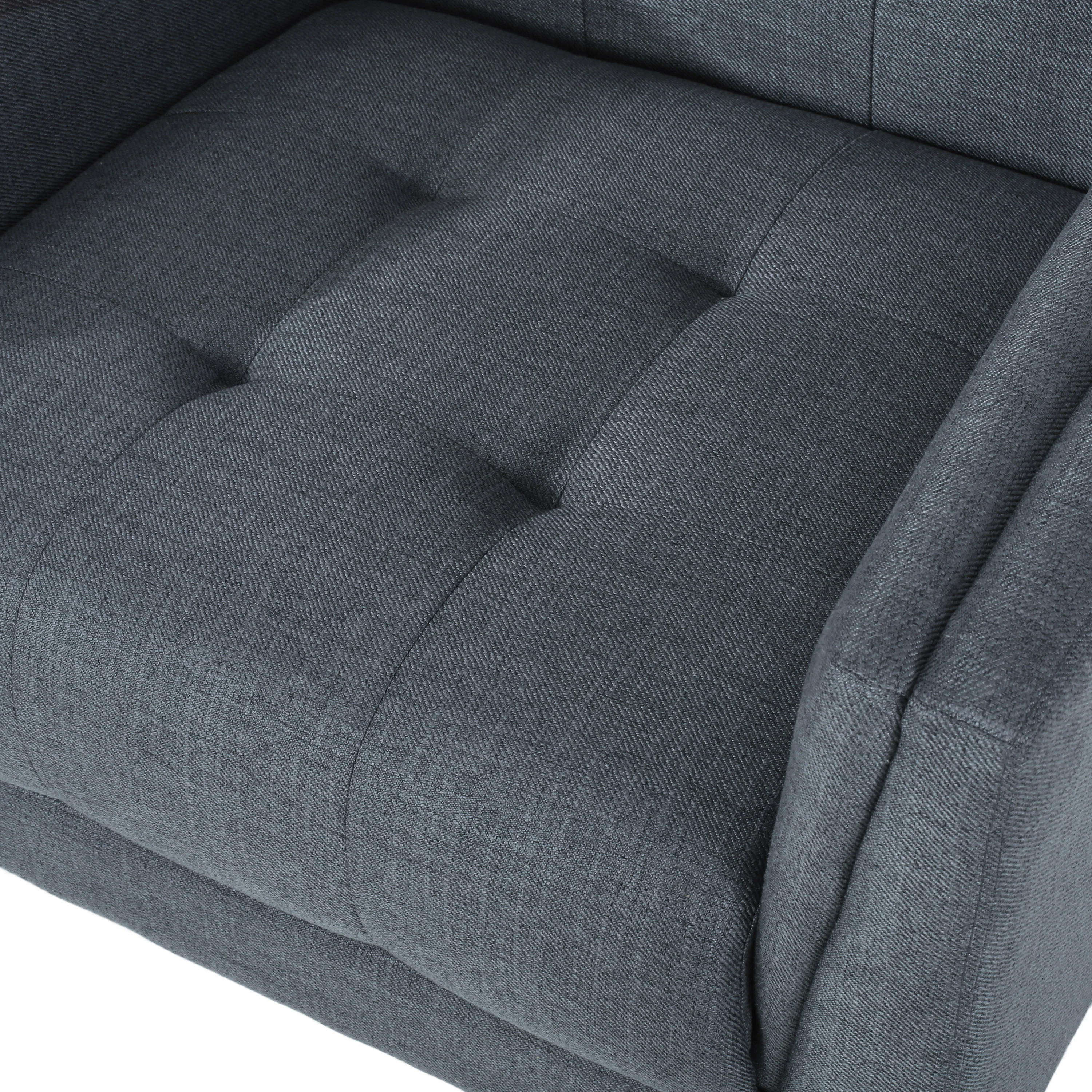 Evelyn Mid Century Modern 3-Piece Chairs & Loveseat Fabric Living Room Set - furnishings