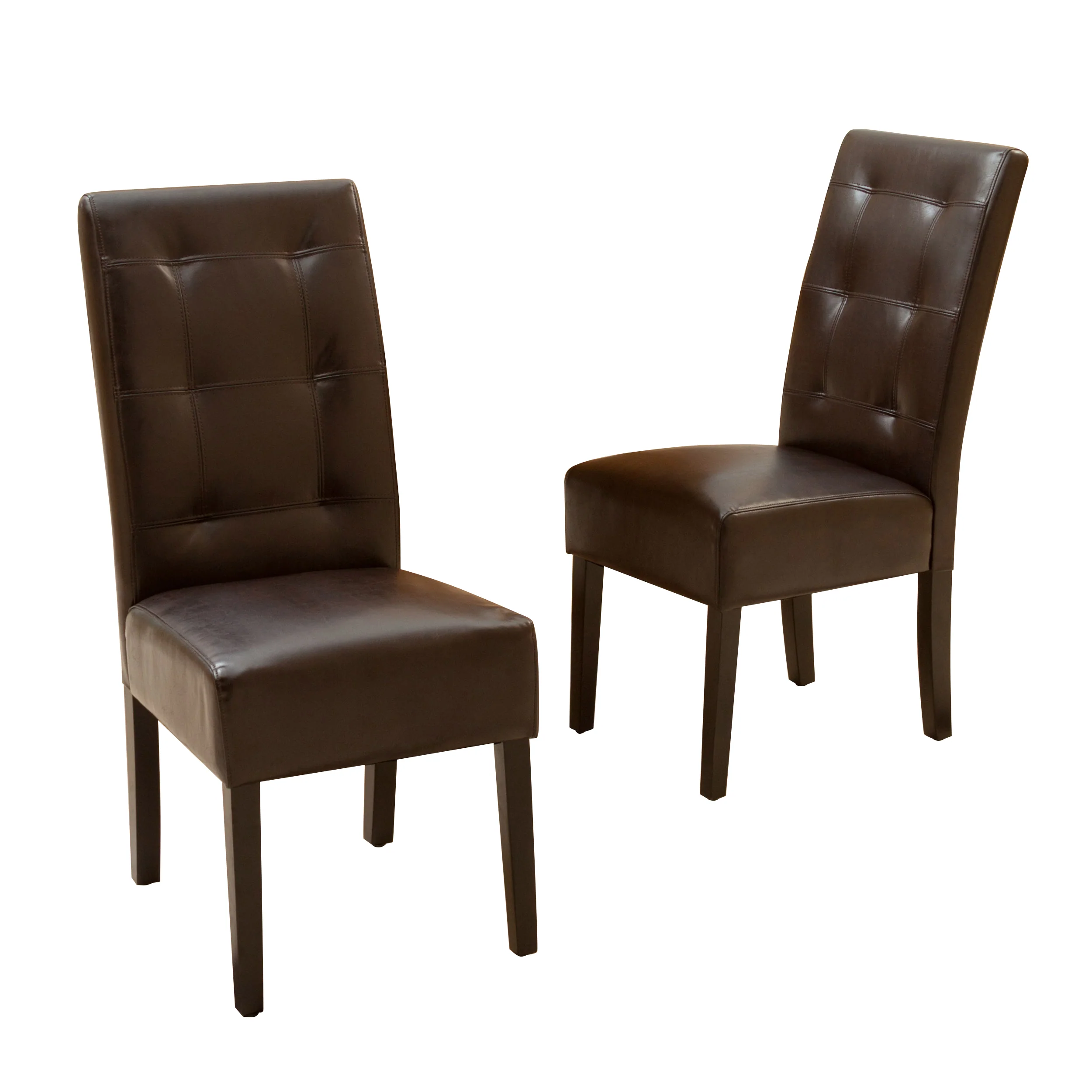 Haynes Brown Leather Dining Chairs (Set of 2) - furnishings