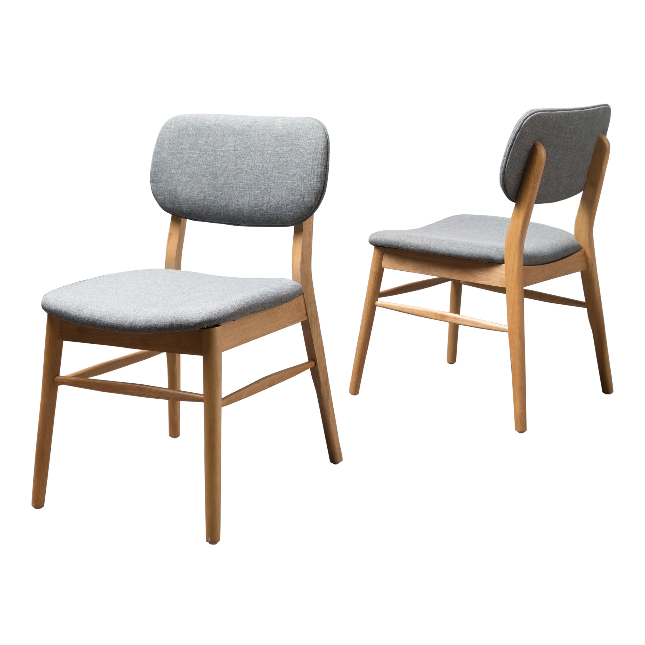 Beatrice Mid Century Wood Finish Dining Chairs (Set of 2) - furnishings