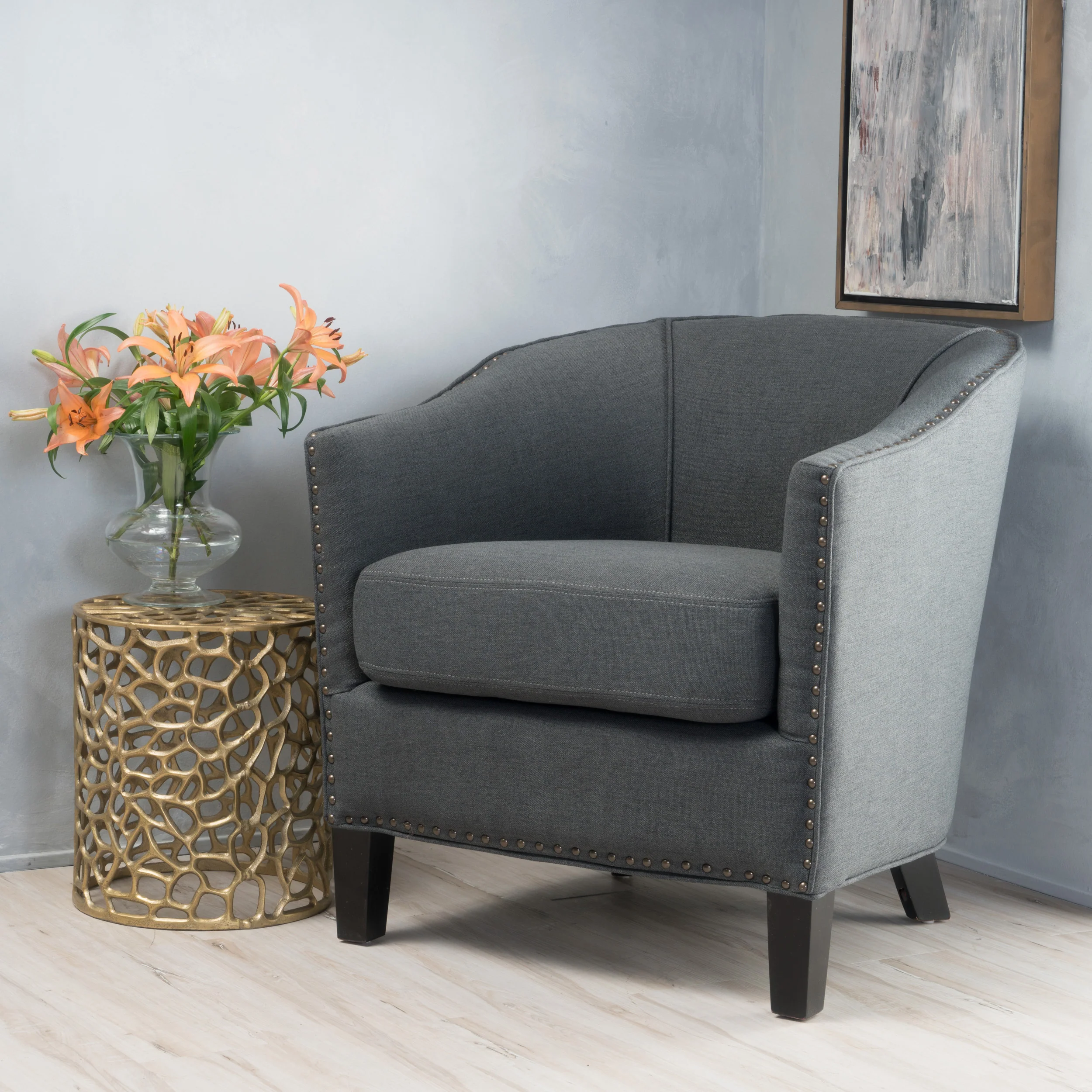 Carlton Mid Century Tub Style Club Chair - furnishings