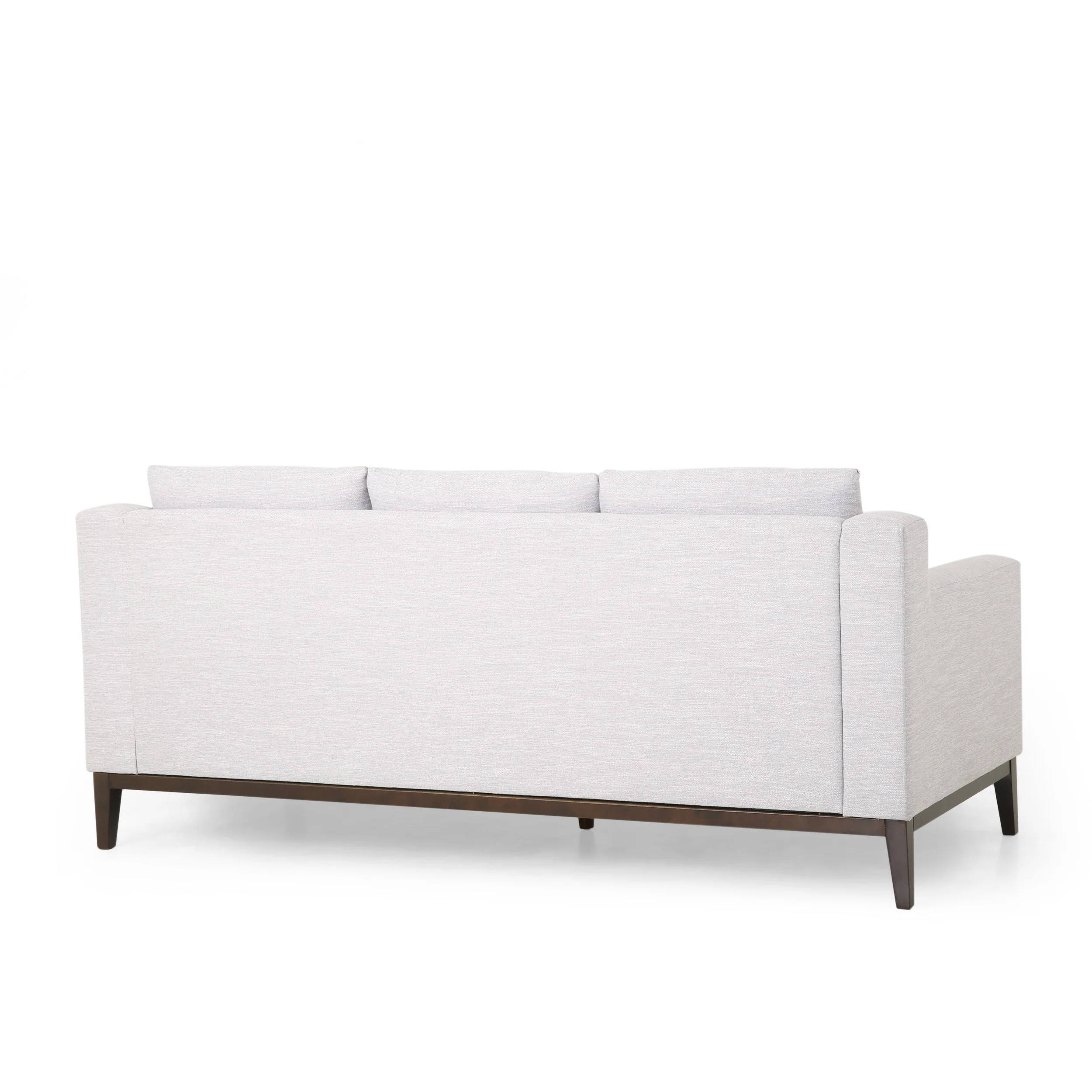 Noxon Contemporary Fabric 3 Seater Sofa with Accent Pillows - furnishings