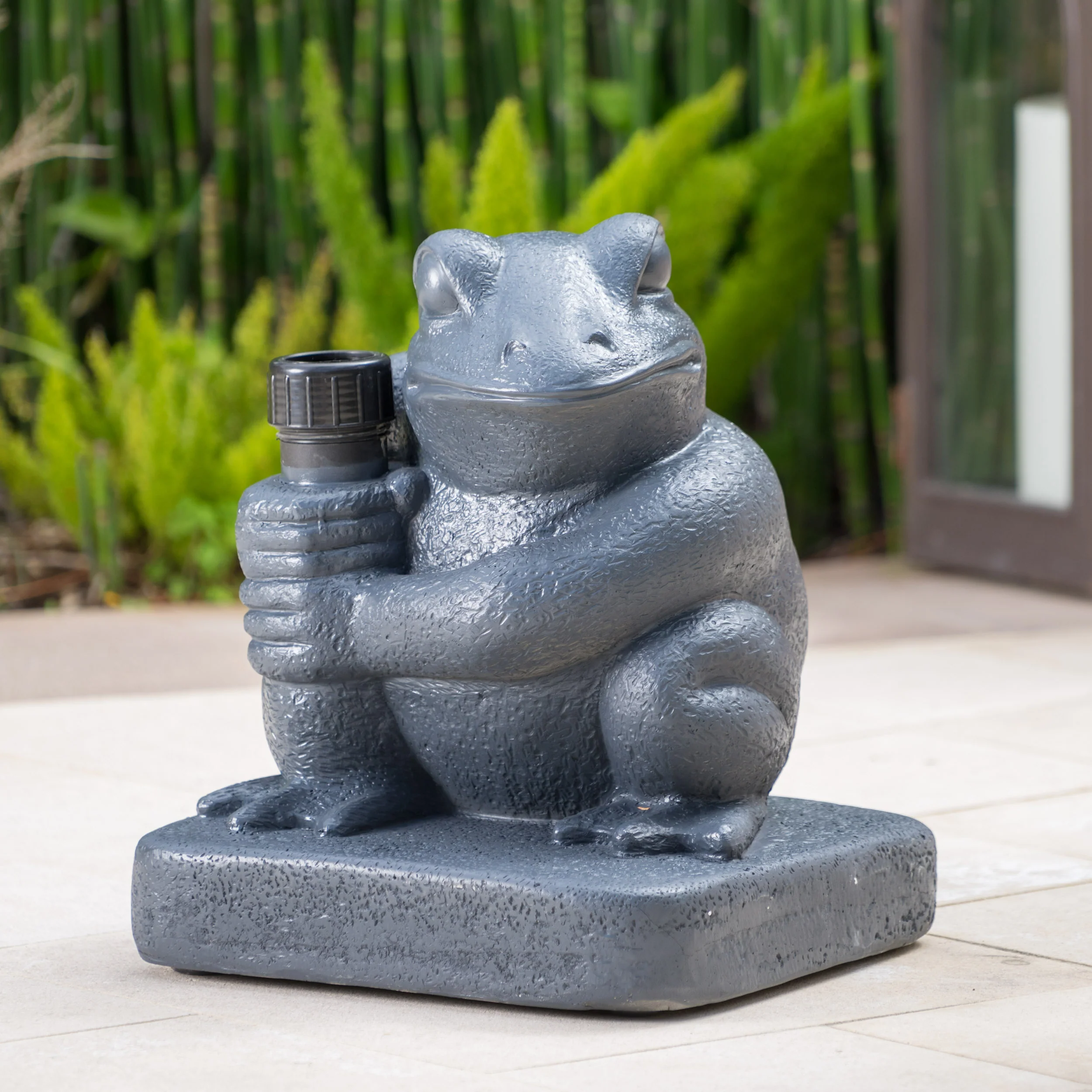 Zues Outdoor 55lbs Green Frog Umbrella Base - furnishings