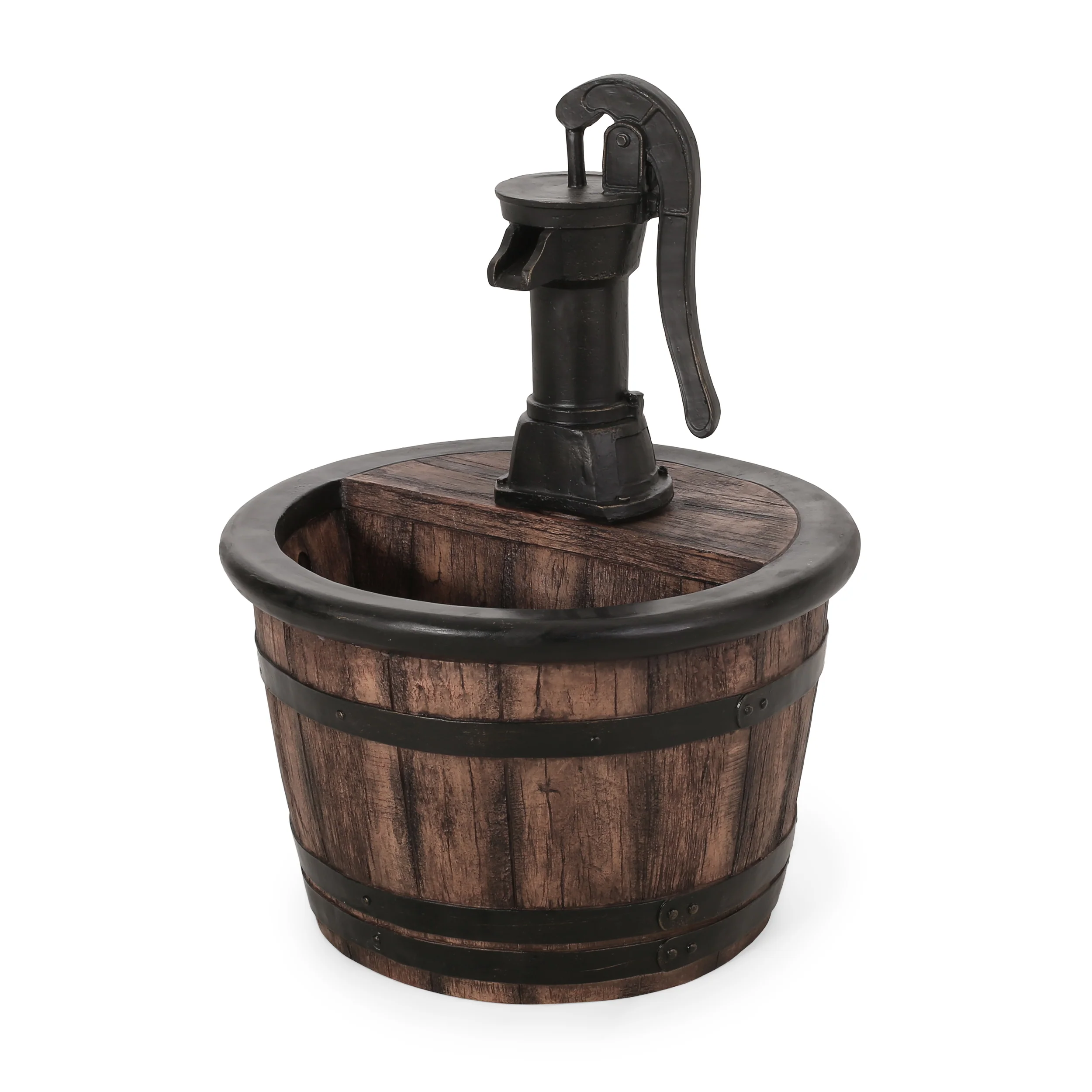 Catoosa Beaver Outdoor Water Pump Fountain - furnishings