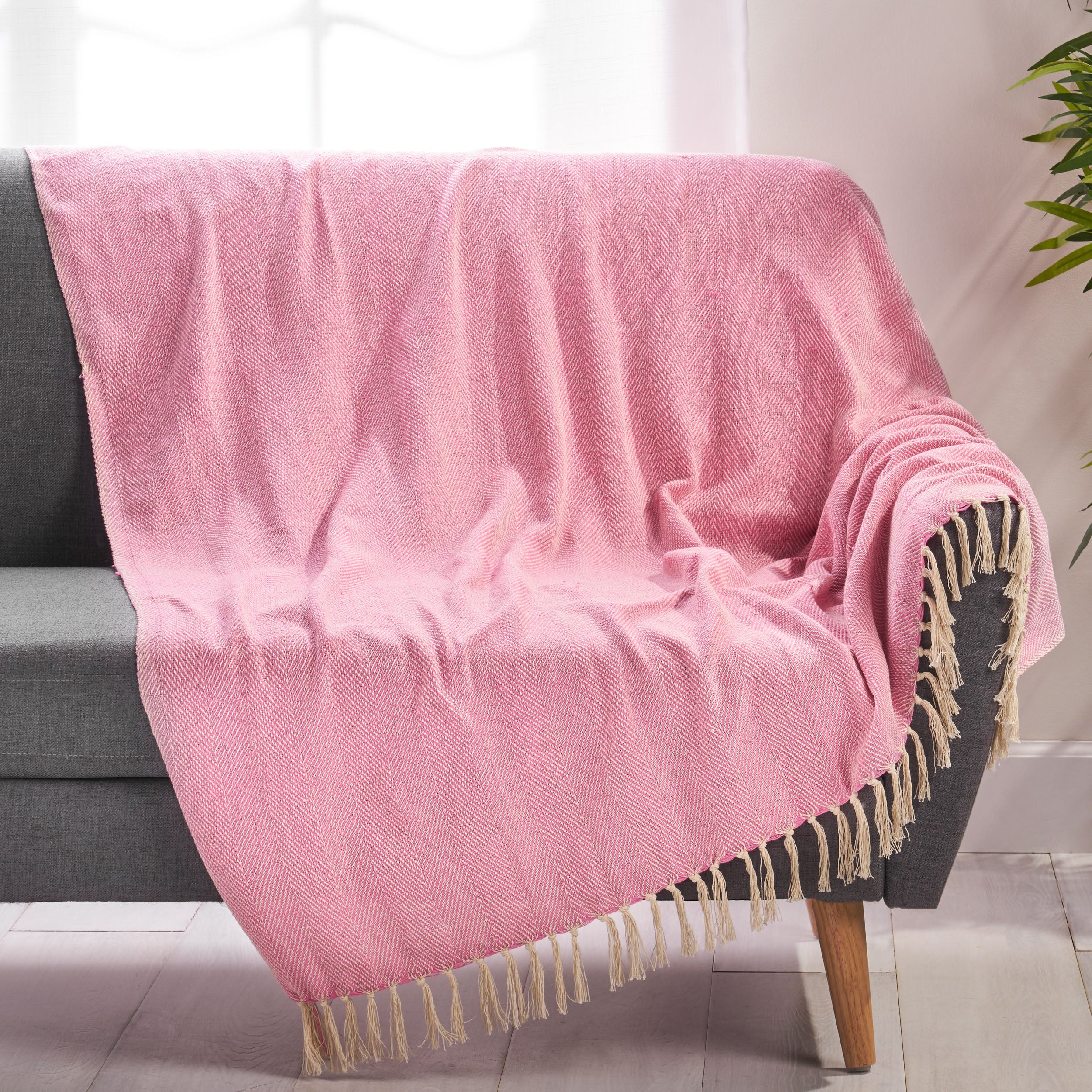 Jyn Boho Fabric Throw Blanket - furnishings