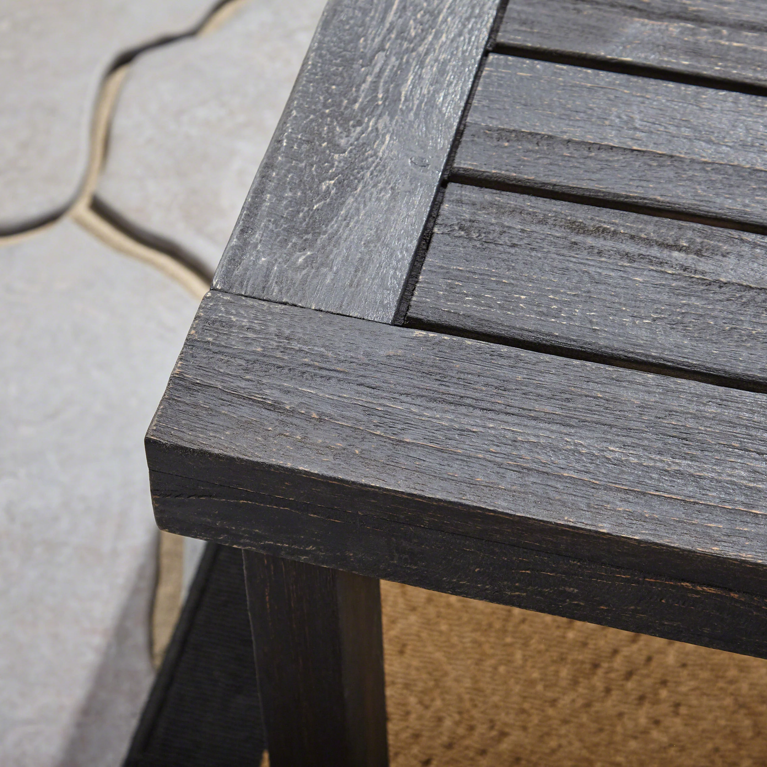 Stonecrest Outdoor 6-Seater Wood and Wicker Chair and Bench Dining Set - furnishings