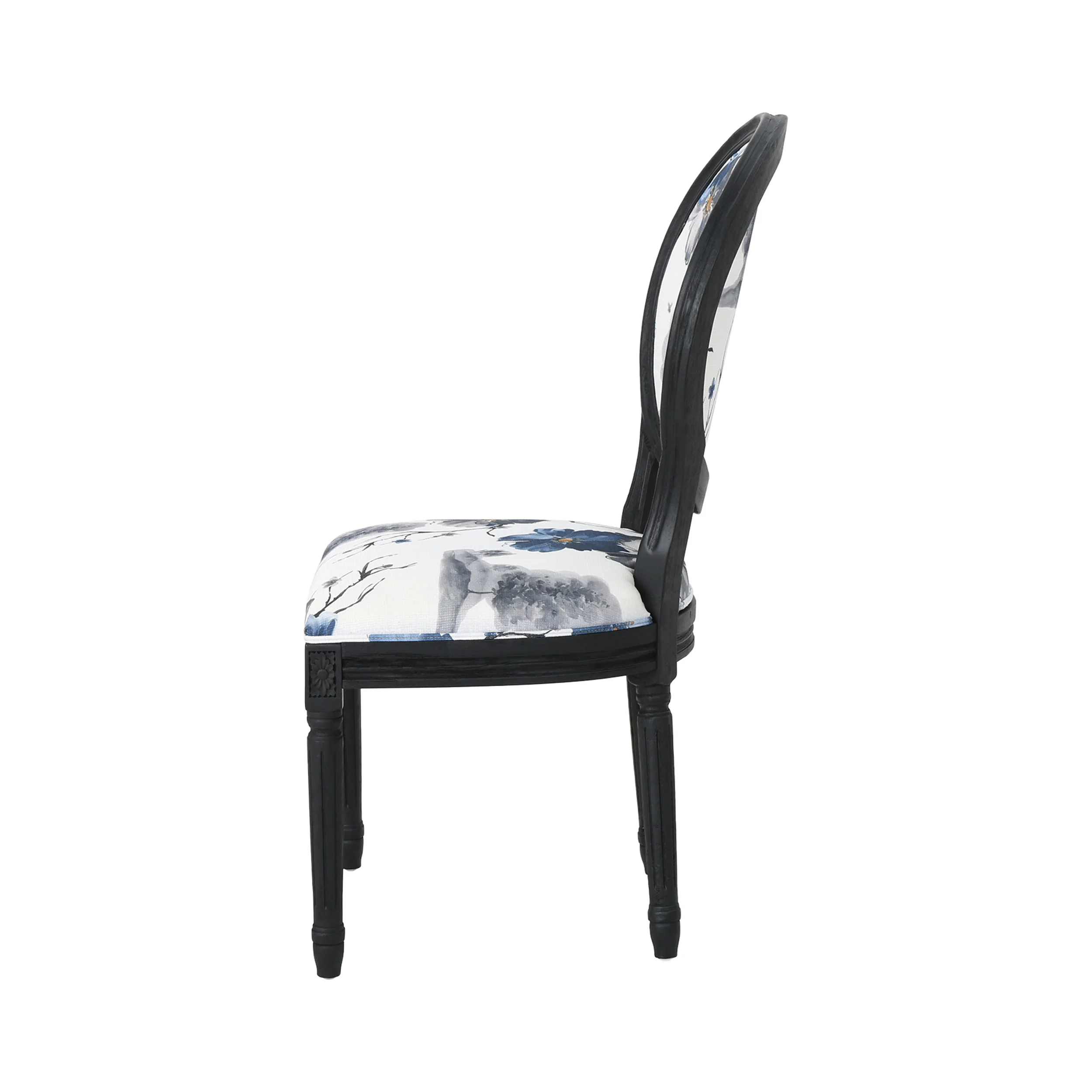 Hero Traditional Fabric Upholstered Dining Chairs with Wood Frame (Set of 2) - furnishings
