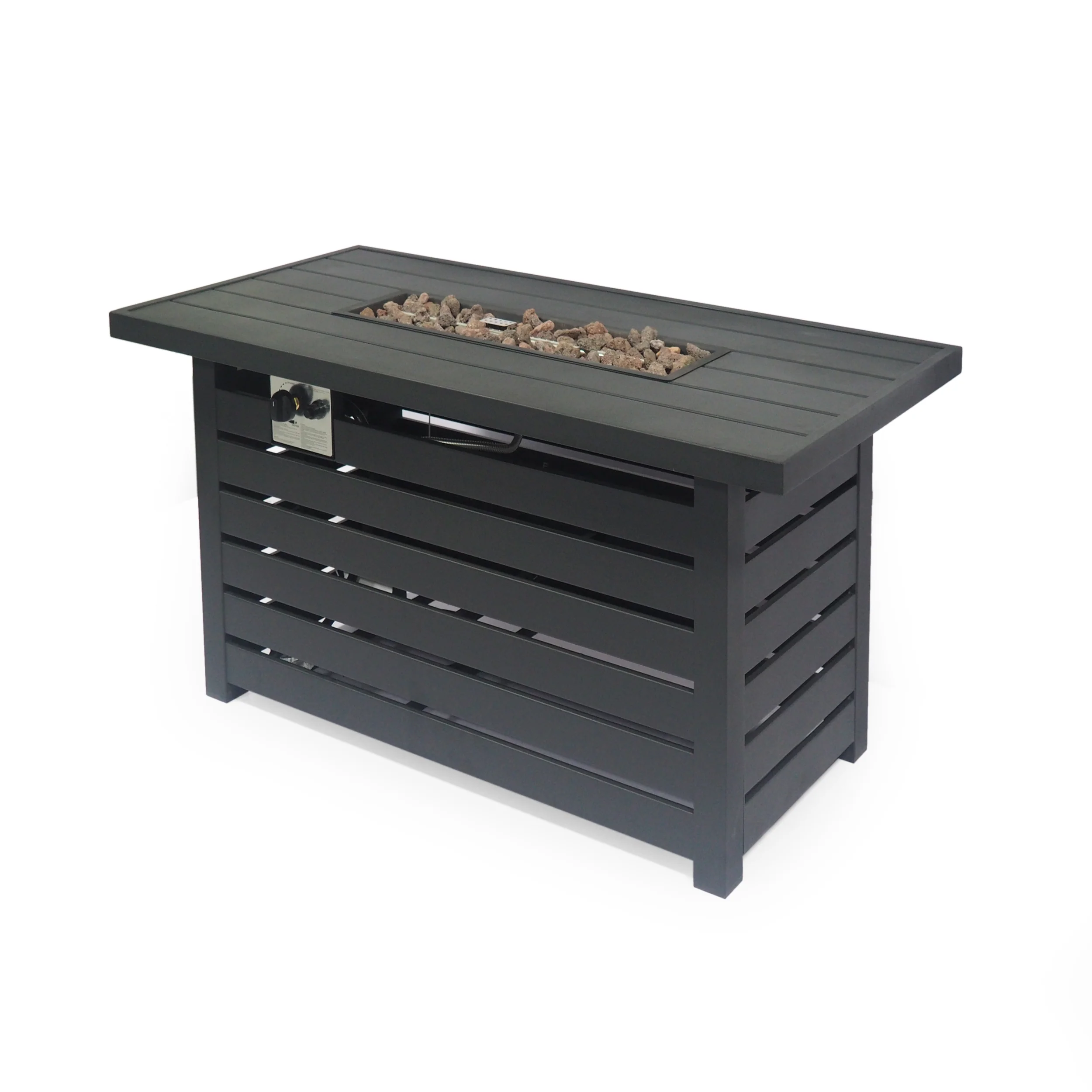 Moira Rectangular Iron Fire Pit - furnishings