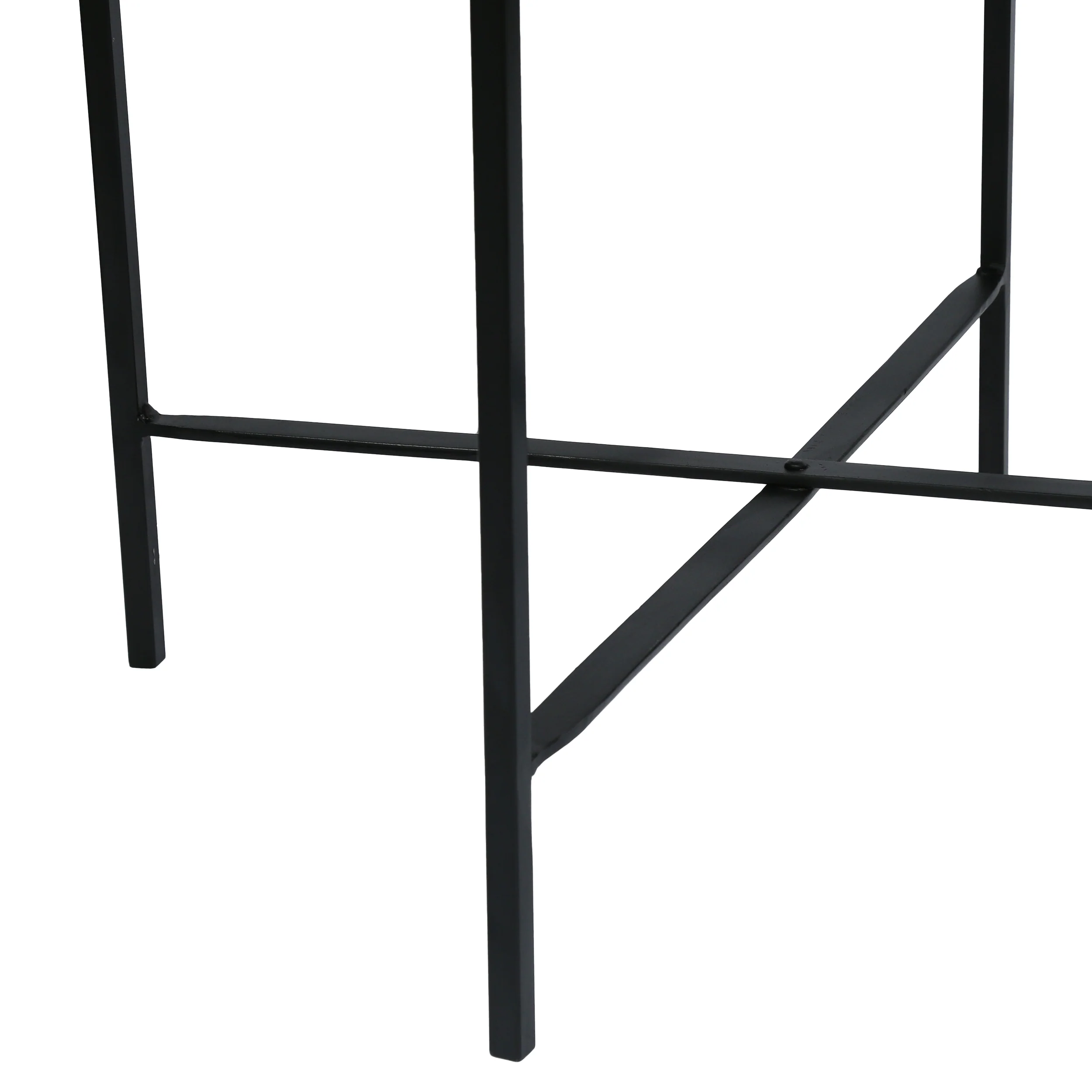 Glynn Tift Handcrafted Modern Industrial Mango Wood Folding Tray Top Side Table - furnishings