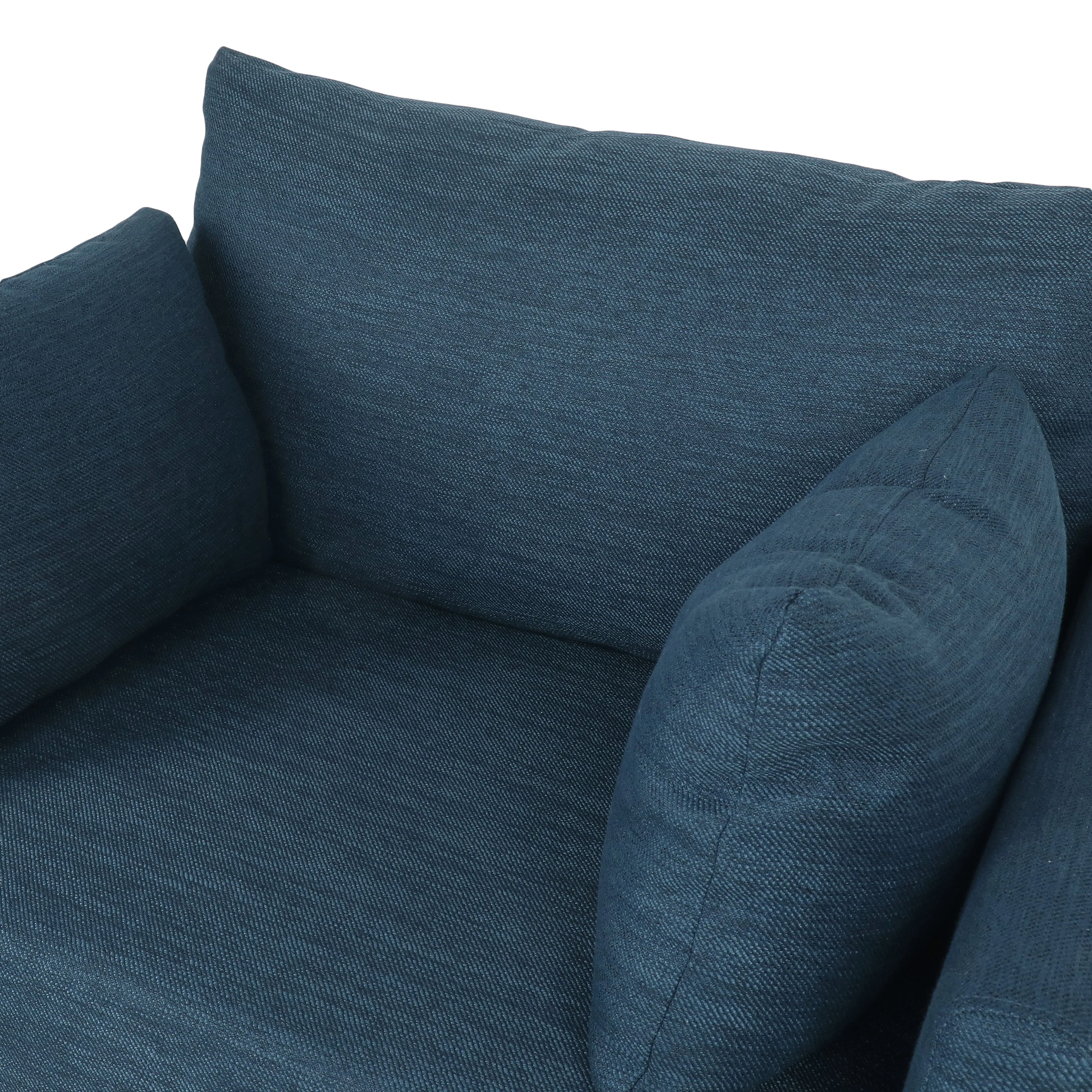 Viewland Contemporary Fabric Upholstered Club Chair with Accent Pillows - furnishings