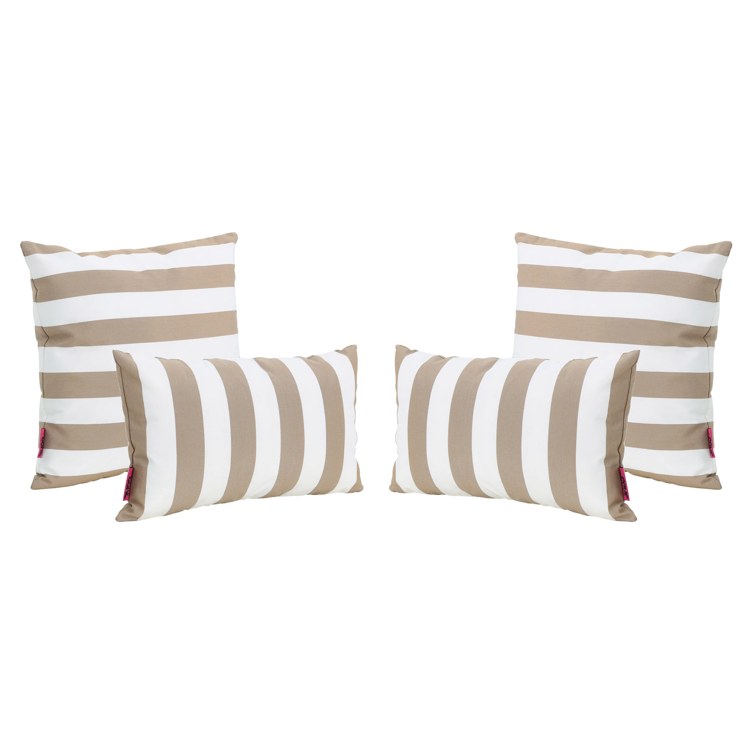 La Jolla Outdoor Water Resistant Square and Rectangular Throw Pillows - Set of 4 - furnishings