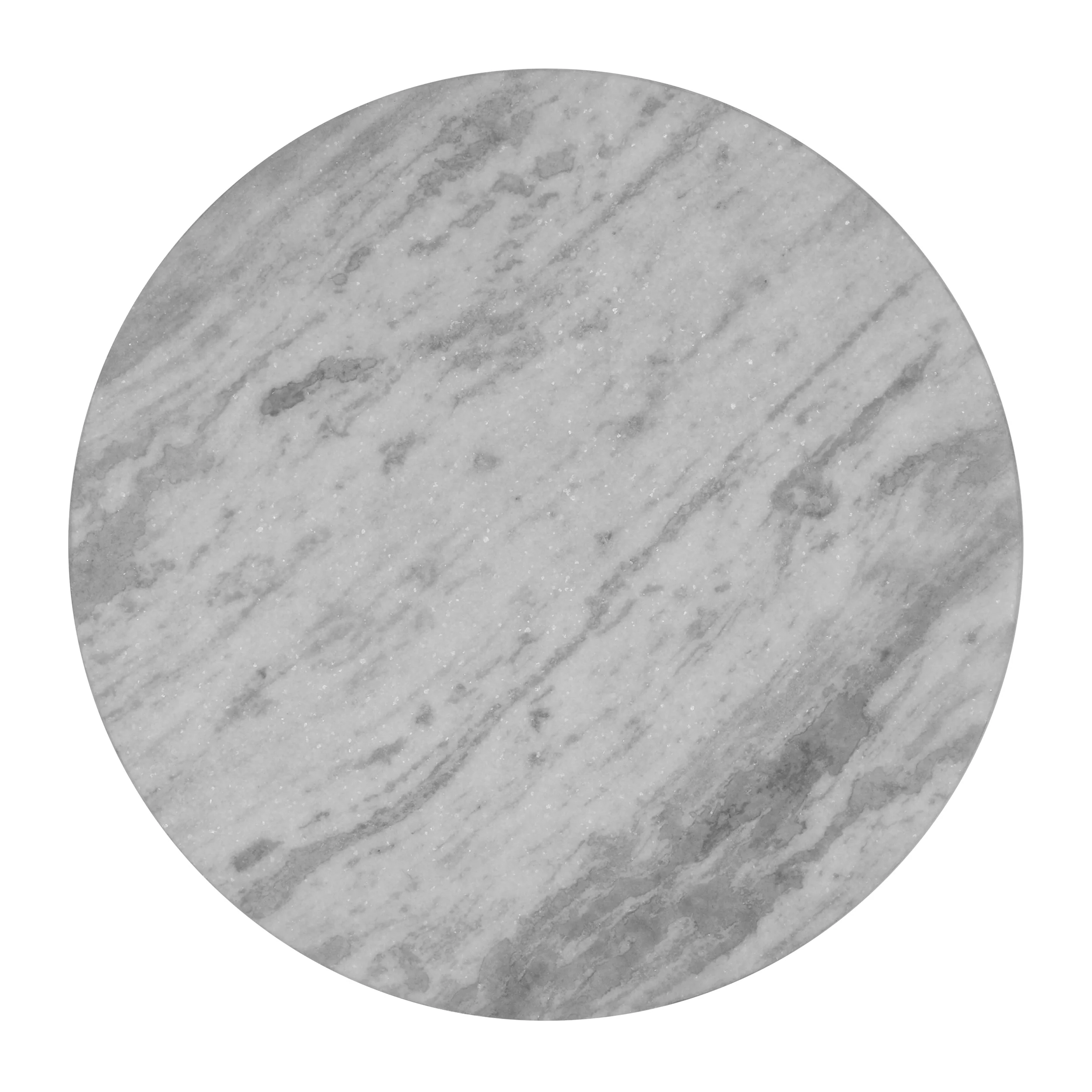 Elon Boho Glam Handcrafted Marble Top Side Table - furnishings