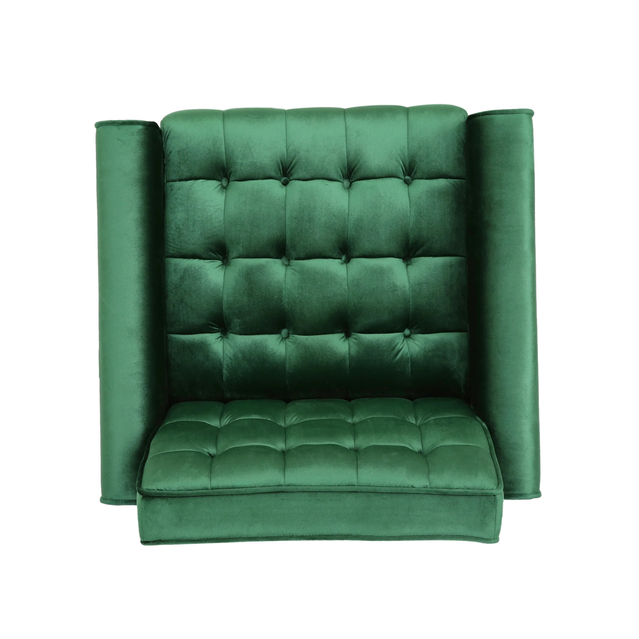 Betsy Velvet Armchair, Modern Glam, Button-Tufted, Waffle Stitching - furnishings