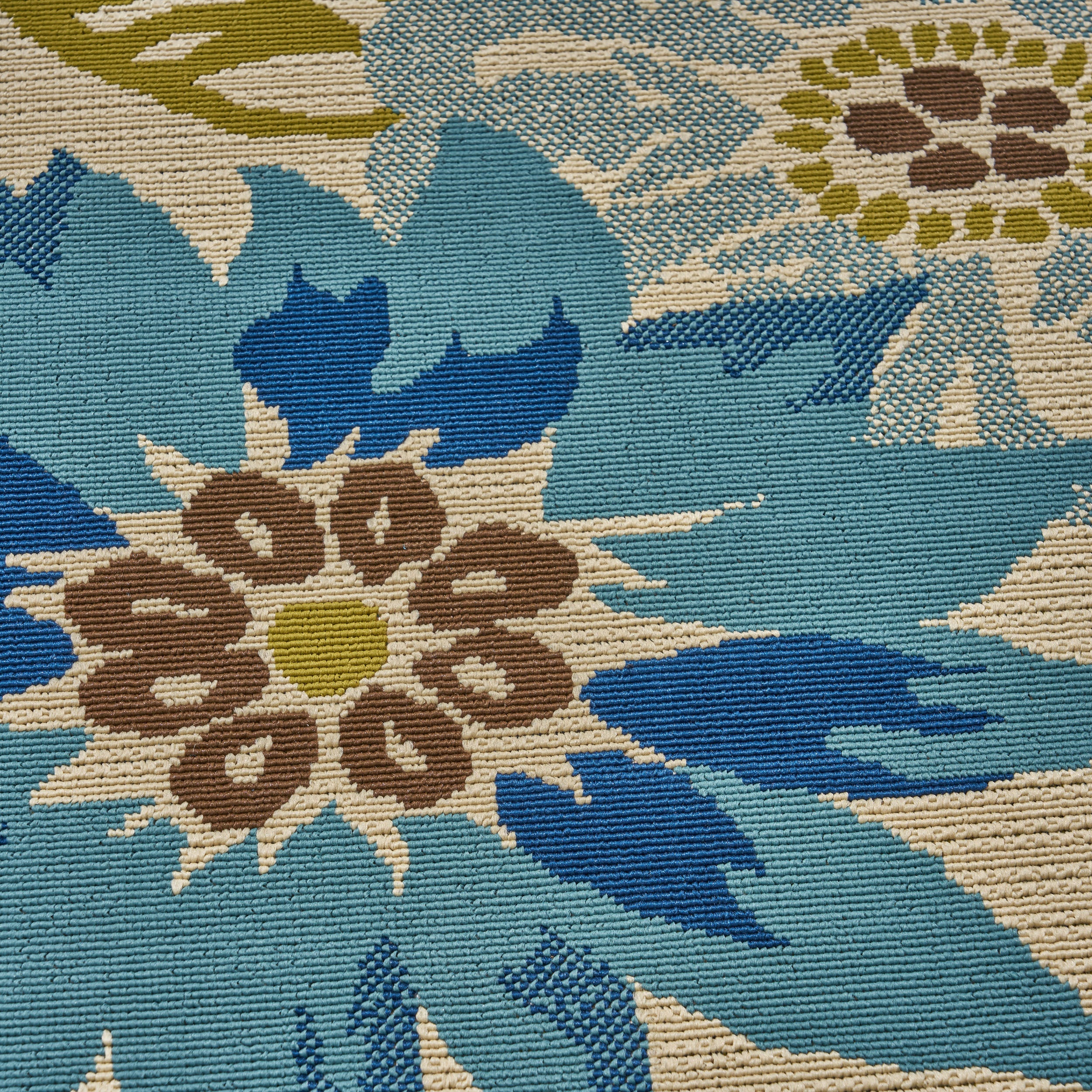 Lilith Outdoor Floral Area Rug - furnishings