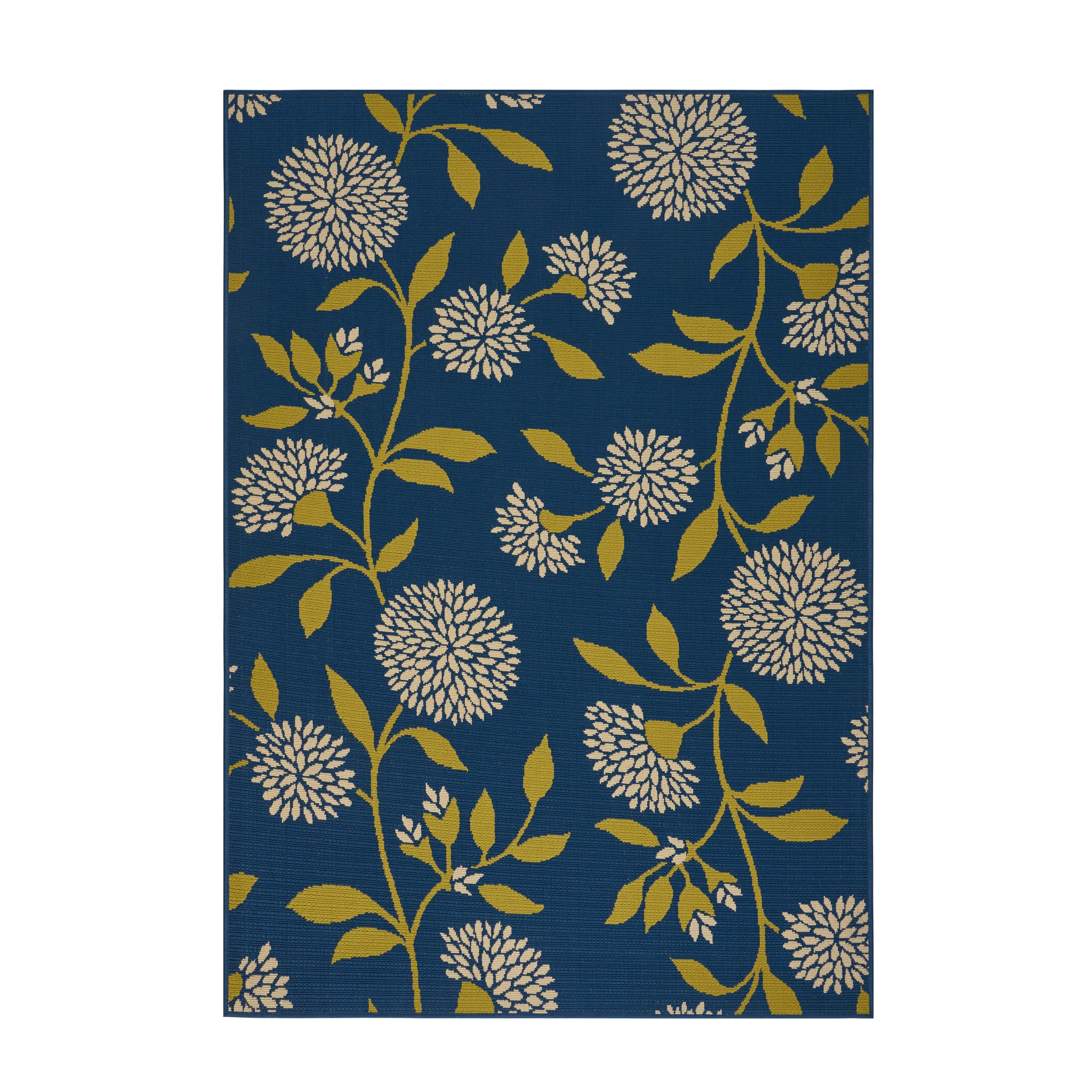 Tilda Outdoor Floral Area Rug - furnishings