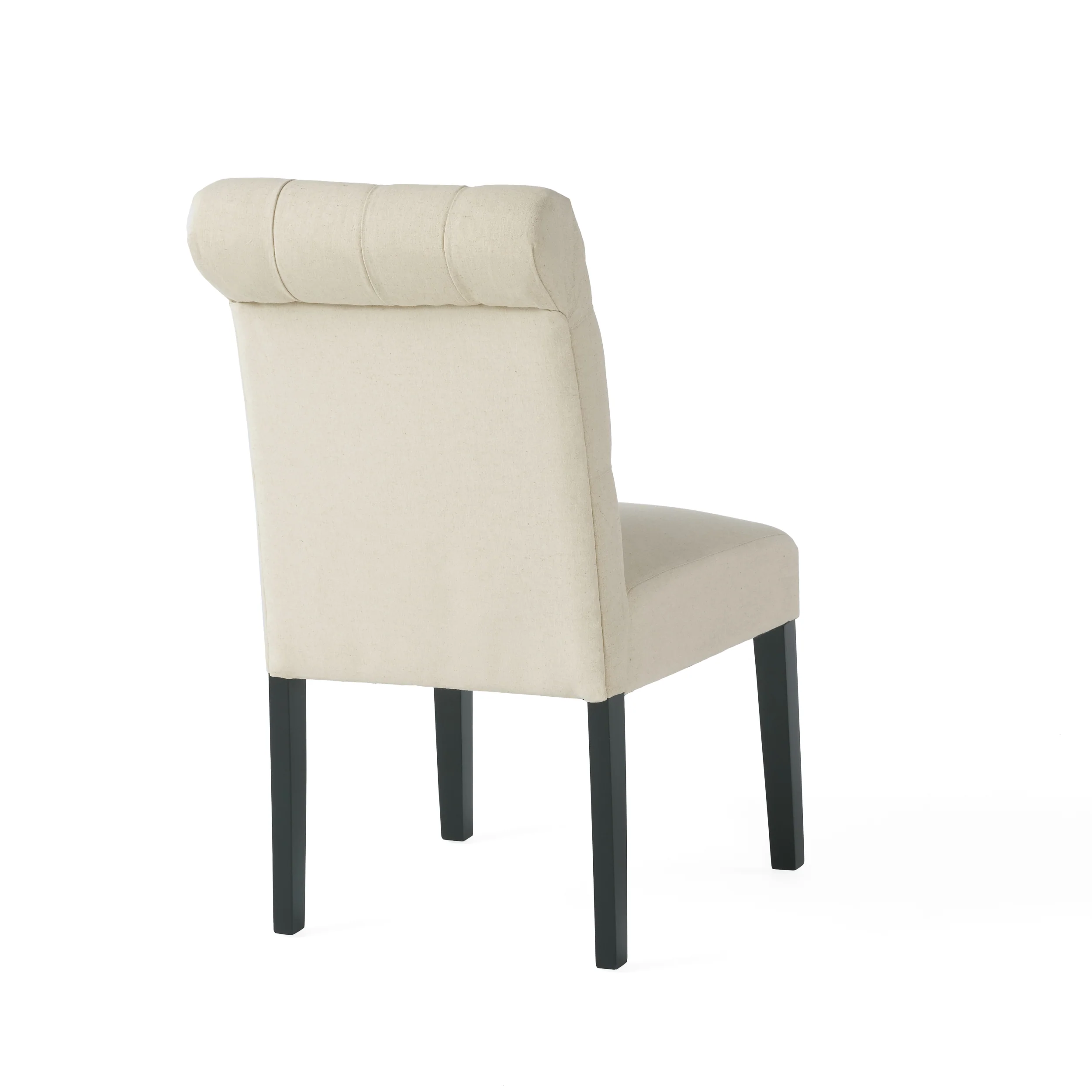 Emerson Contemporary Tufted Rolltop Dining Chairs - furnishings