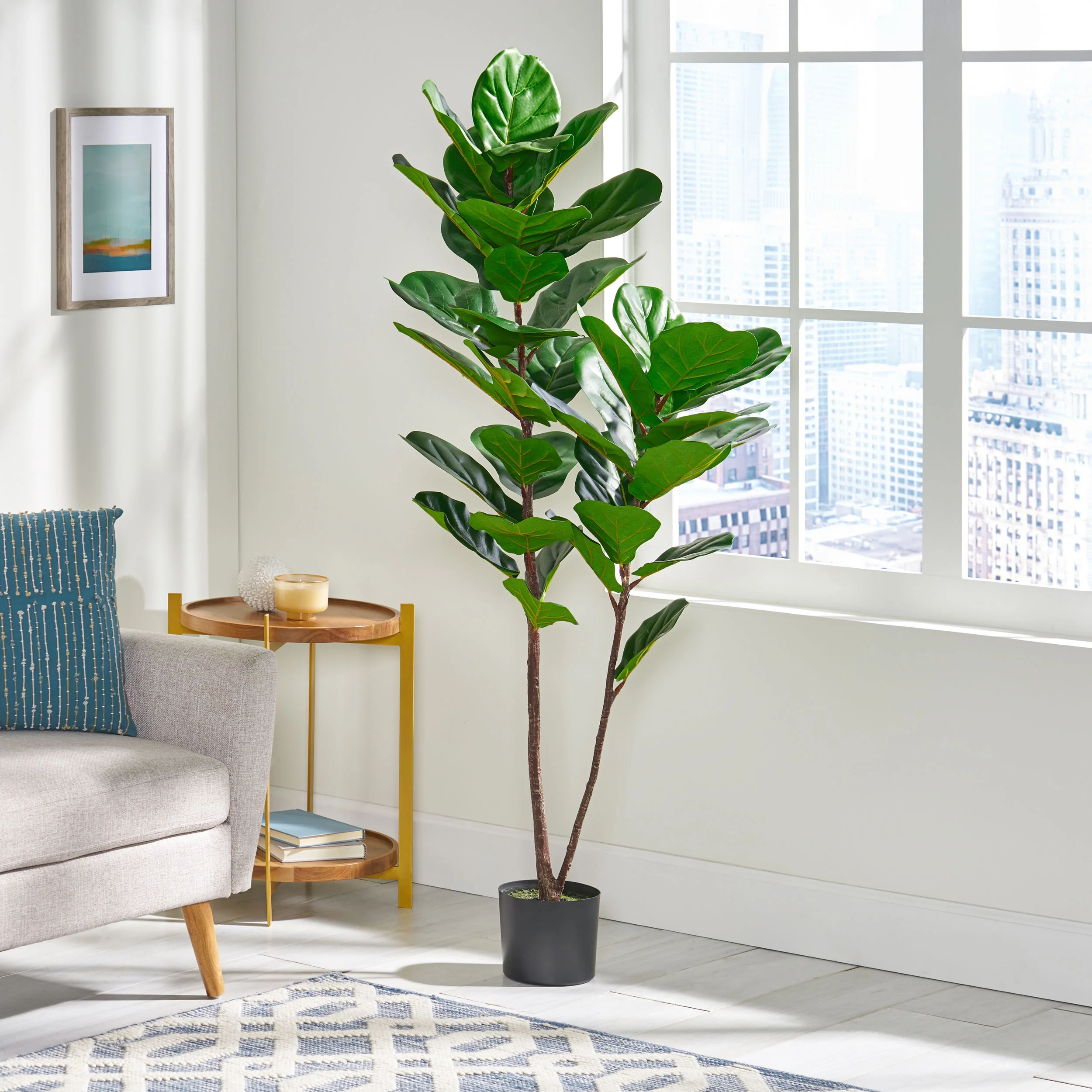 Stilwell Artificial Fiddle-Leaf Fig Tree - furnishings