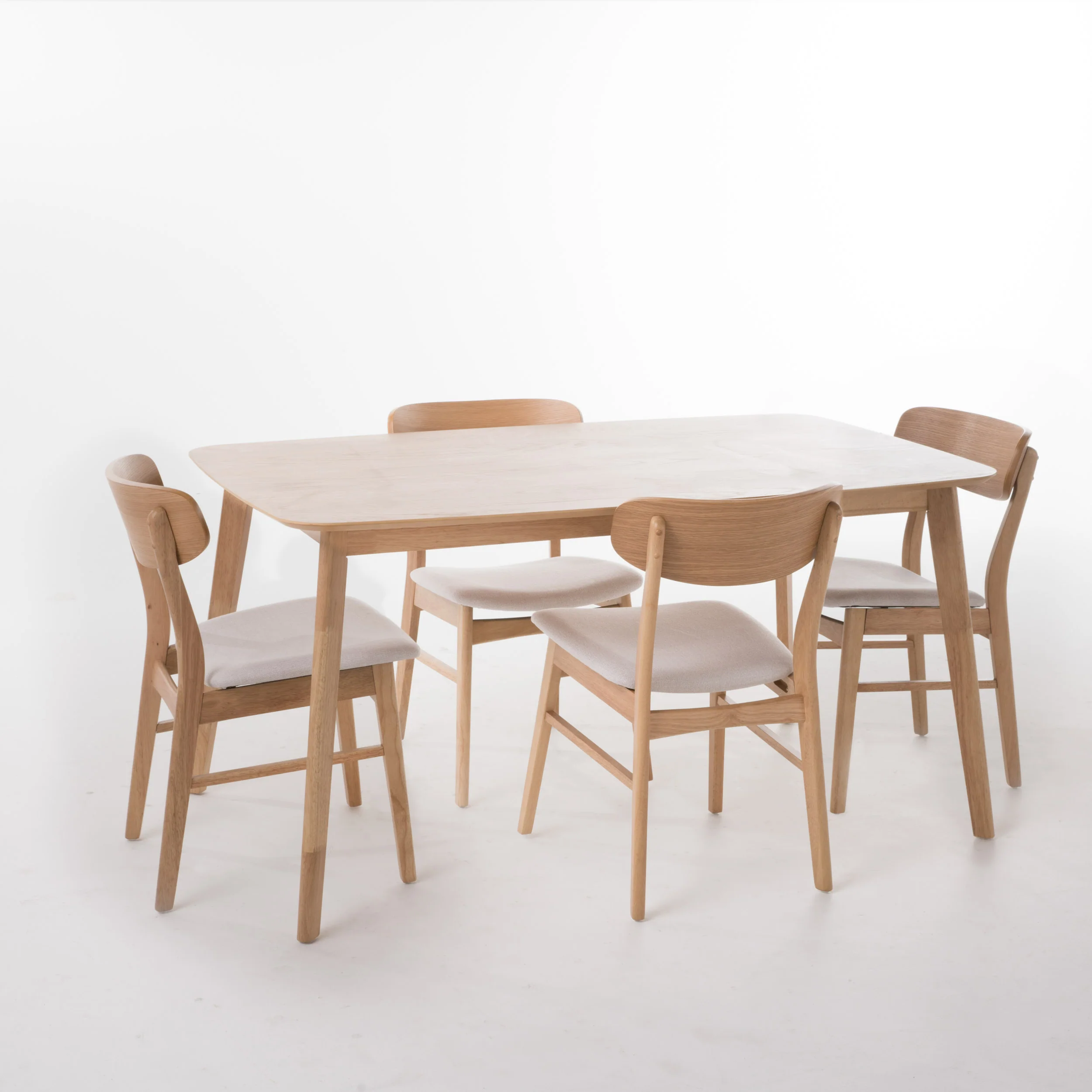 Lucille Mid-Century Modern 5 Piece Dining Set - furnishings