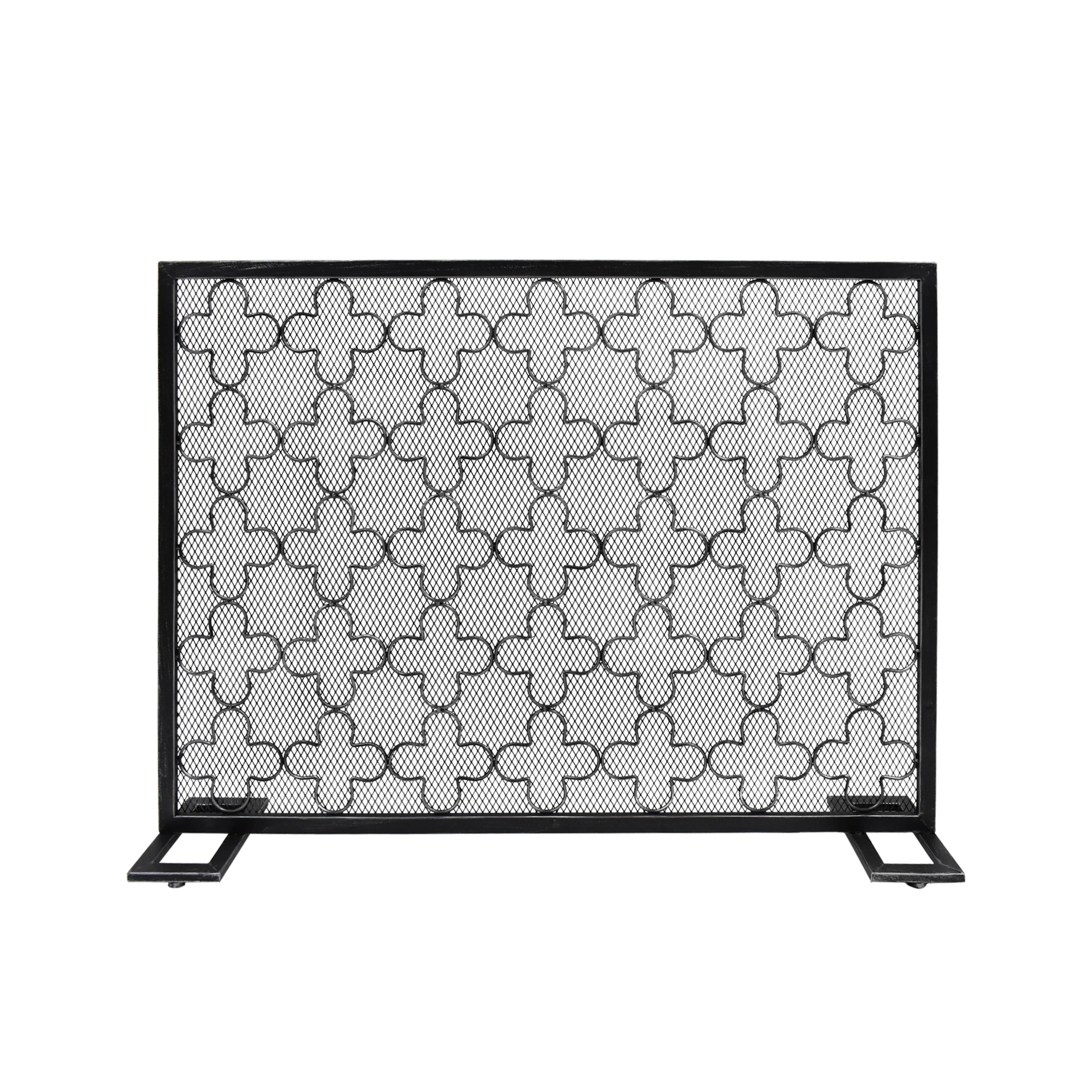 Uriah Modern Single PanelIron Firescreen - furnishings