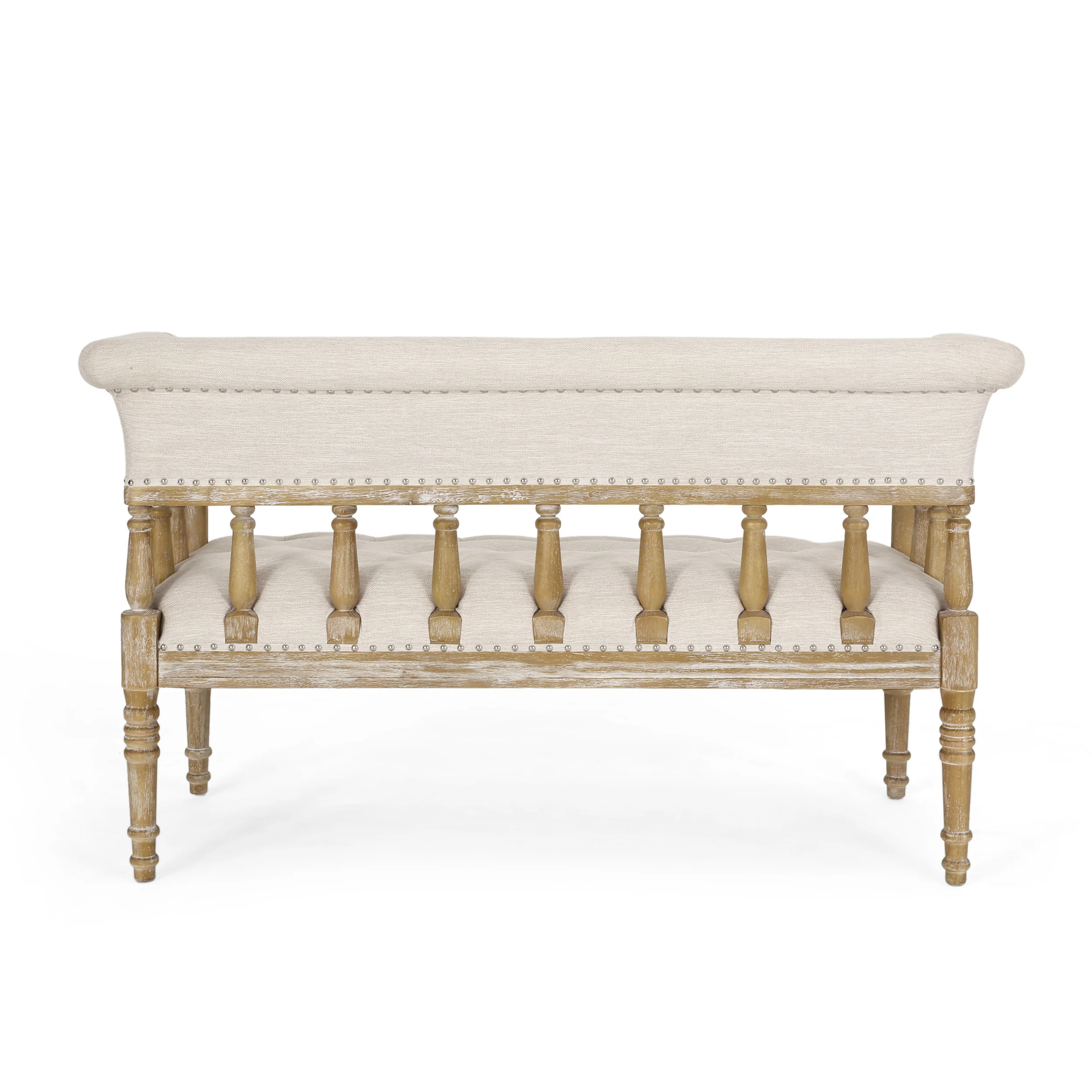 Niemi Traditional Upholstered Tufted Loveseat - furnishings