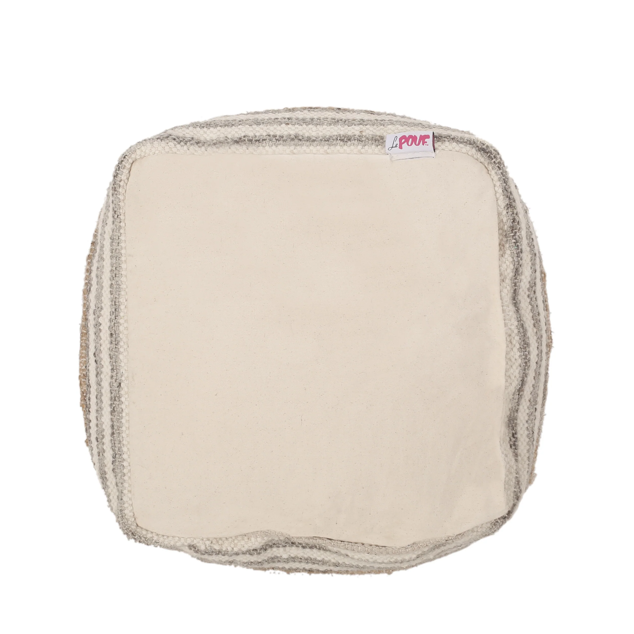 Brookdale Handcrafted Boho Fabric Cube Pouf - furnishings