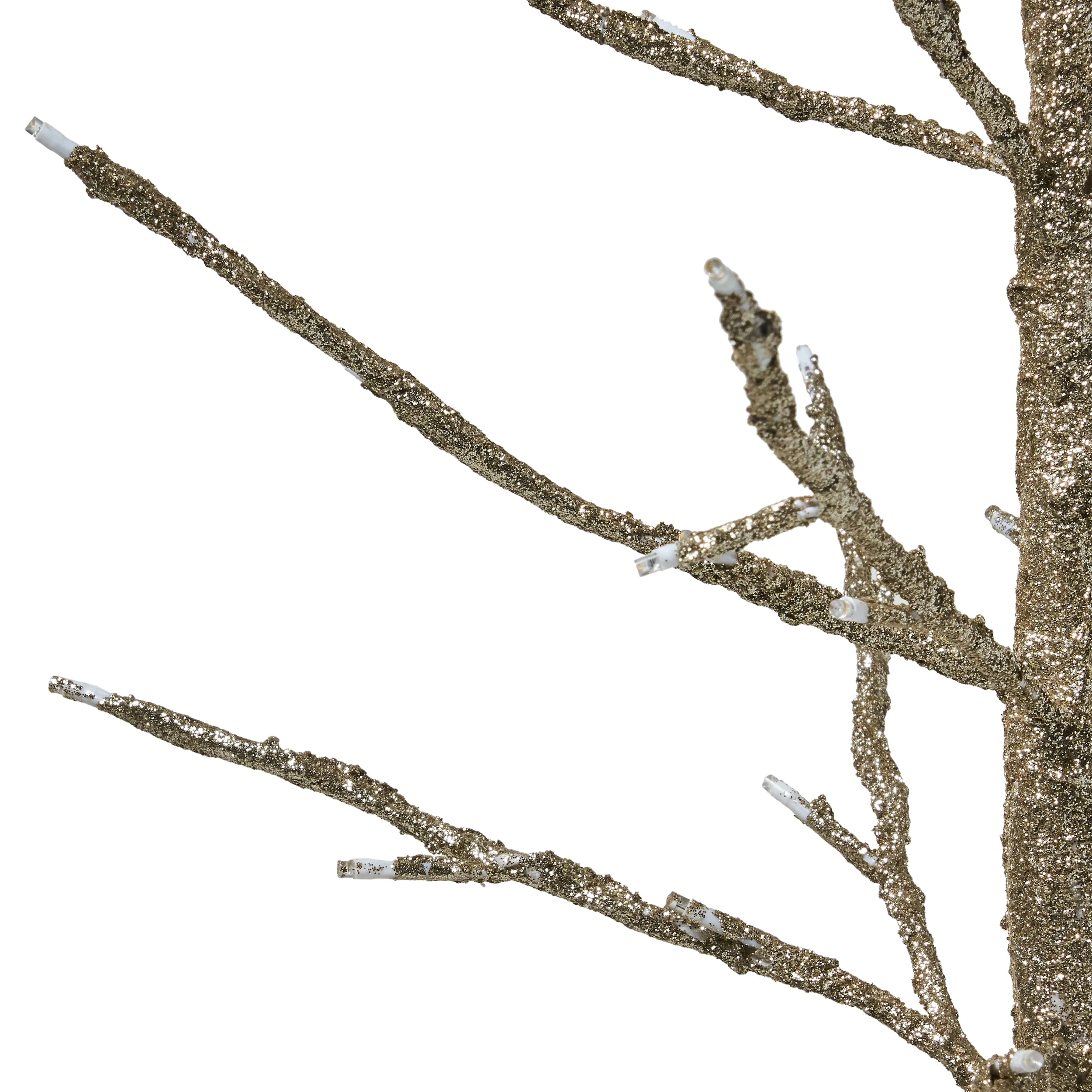 Azelia 5-foot Pre-Lit 186 Warm White LED Artificial Christmas Twig Tree - furnishings