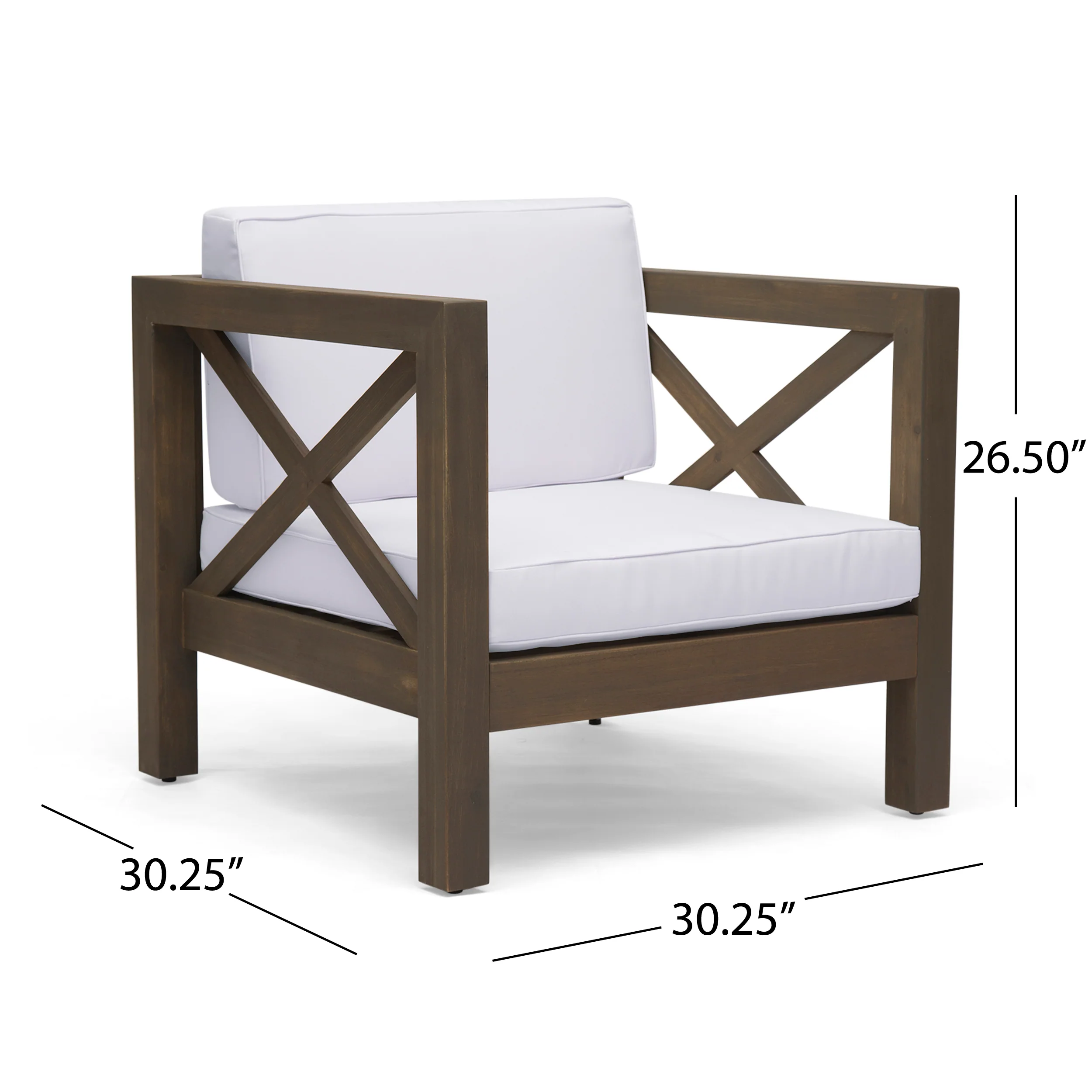 Morgan Outdoor 5 Seater Acacia Wood Sofa Chat Set - furnishings